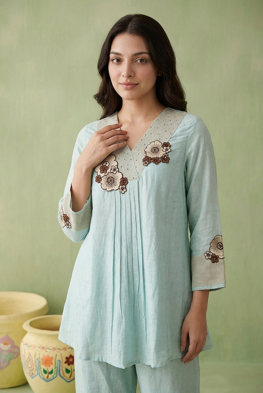 Seafoam Bloom Co-Ord Set
