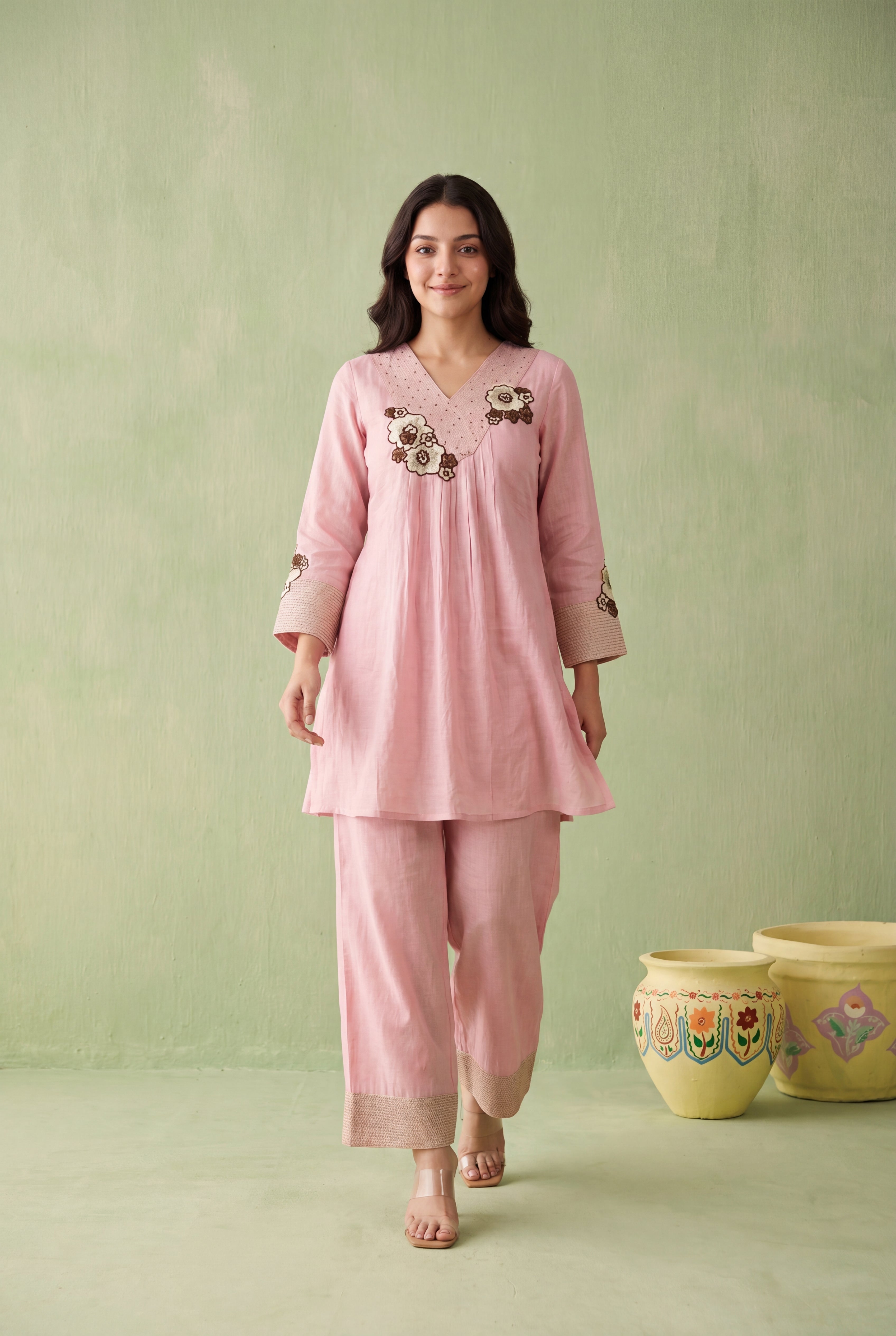 Blush Floral Co-Ord Set