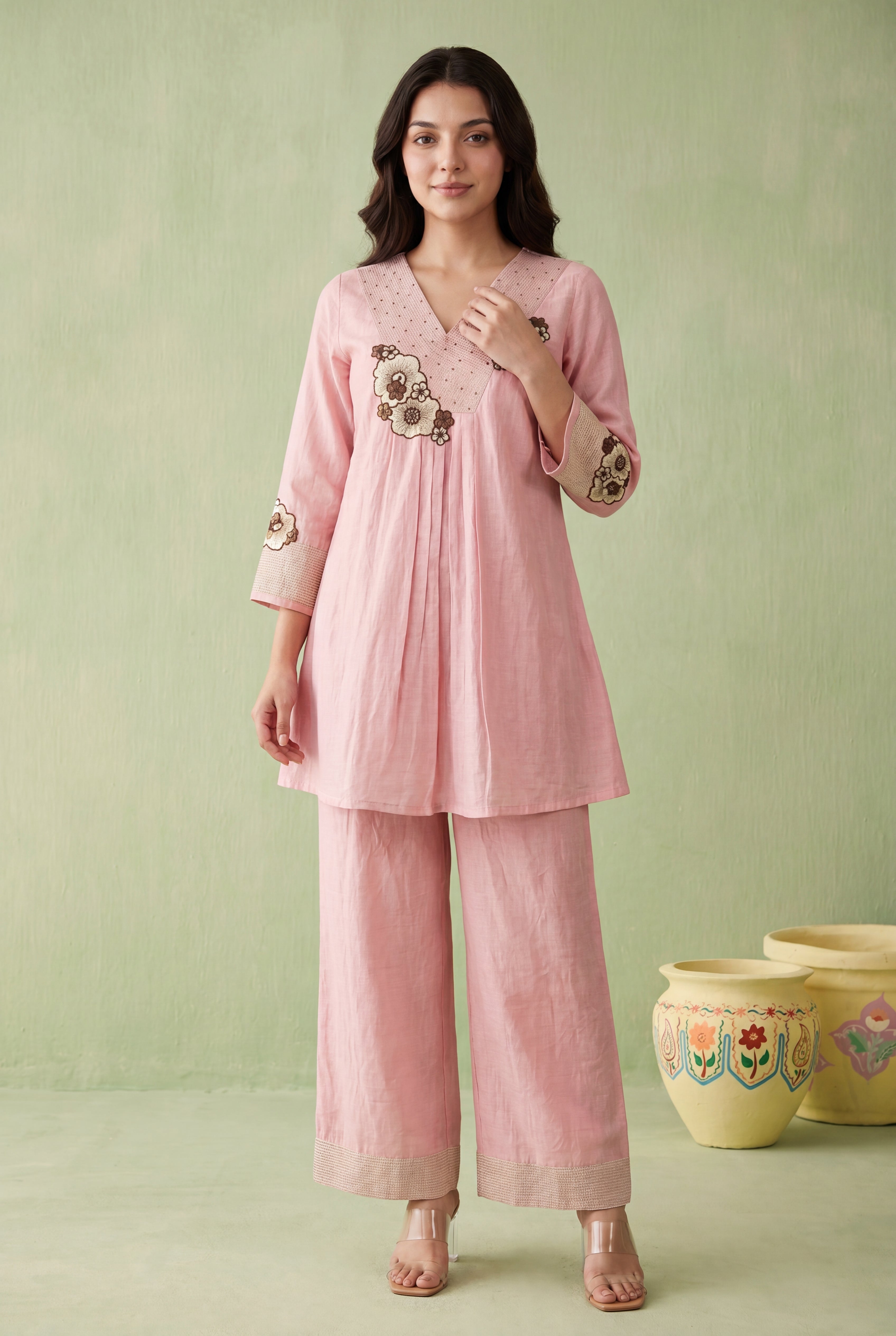 Blush Floral Co-Ord Set