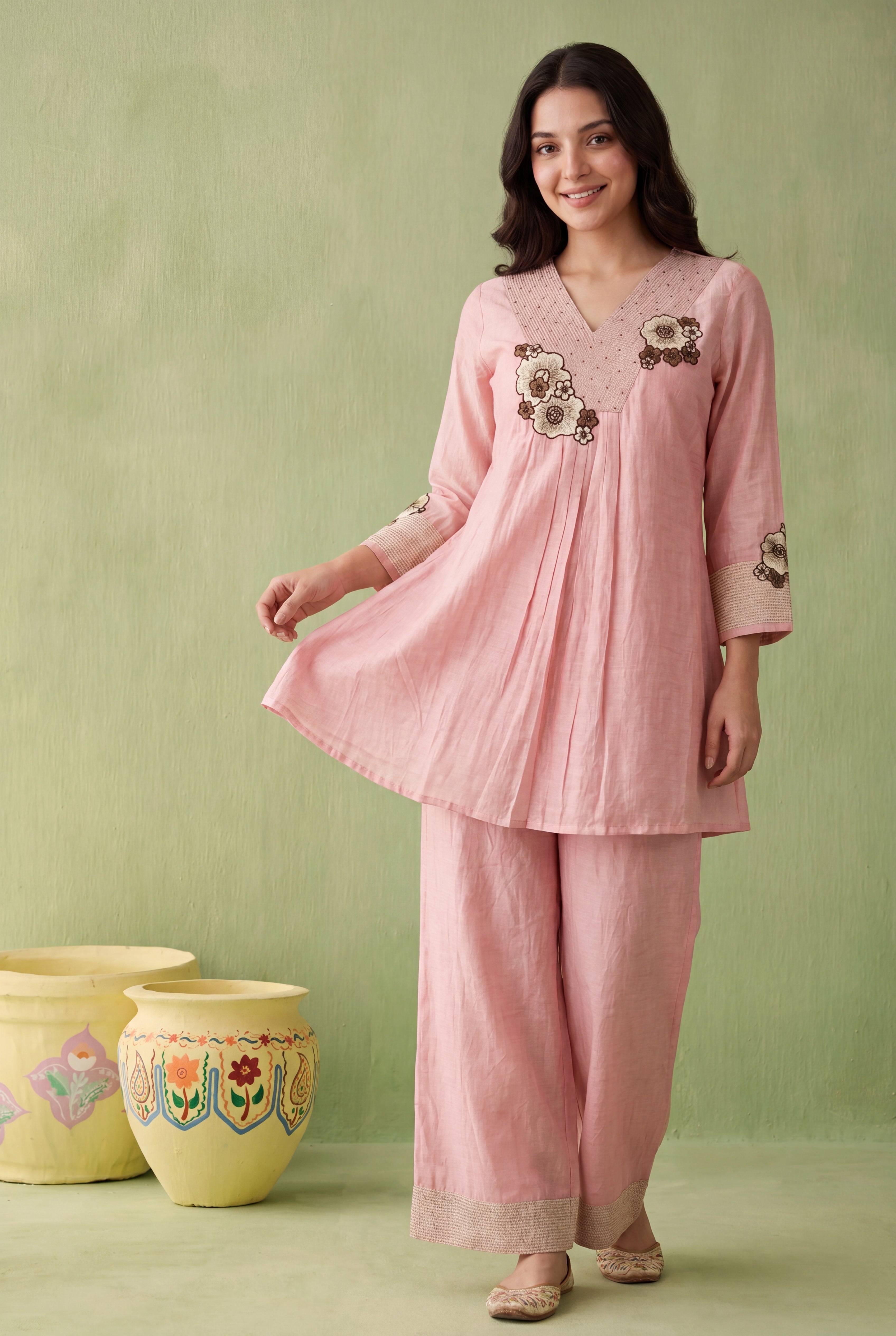 Blush Floral Co-Ord Set