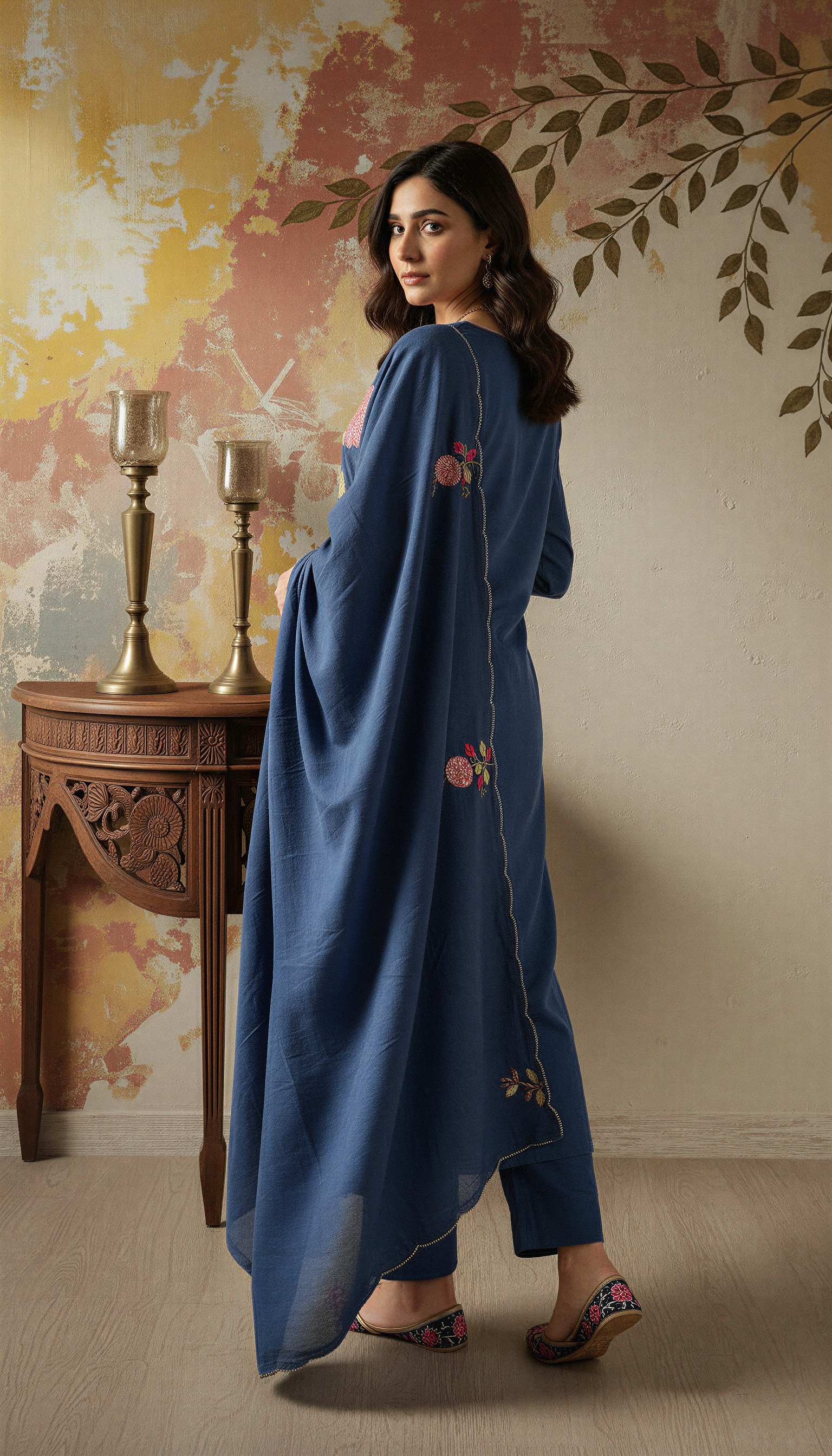 Azure Dream Cotton Suit Set