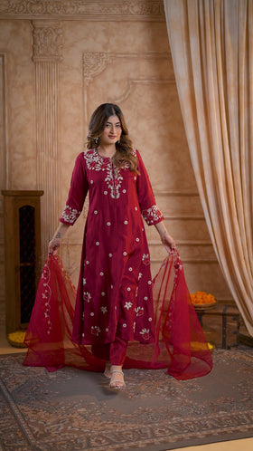 Red Ruby Regal Suit Set