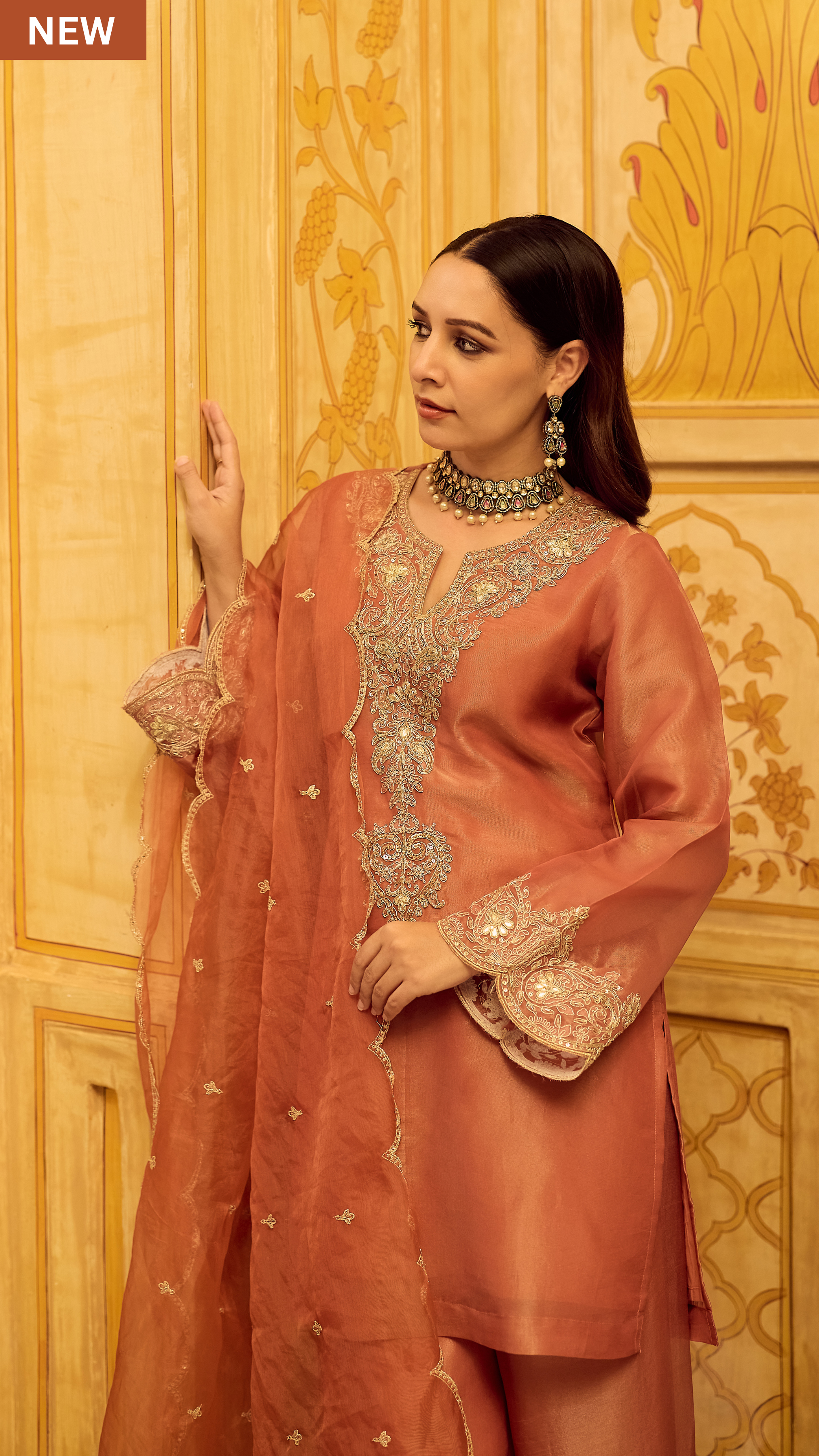 Royal Blush Swiss Tissue Suit Set