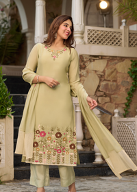 Sage Blossom Kurta Set