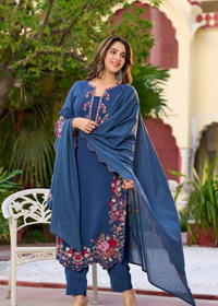 Royal Indigo Kurta Set