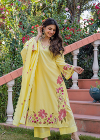 Yellow Petal Suit Set