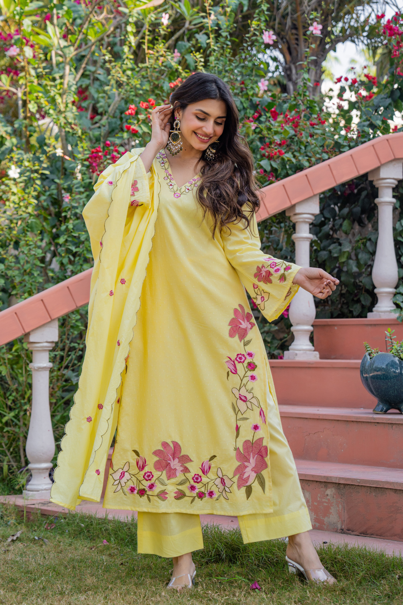 Yellow Petal Suit Set