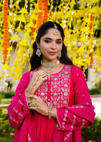 Rani Zari Pink Suit Set