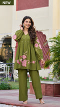 Olive Blossom Co-ord Set