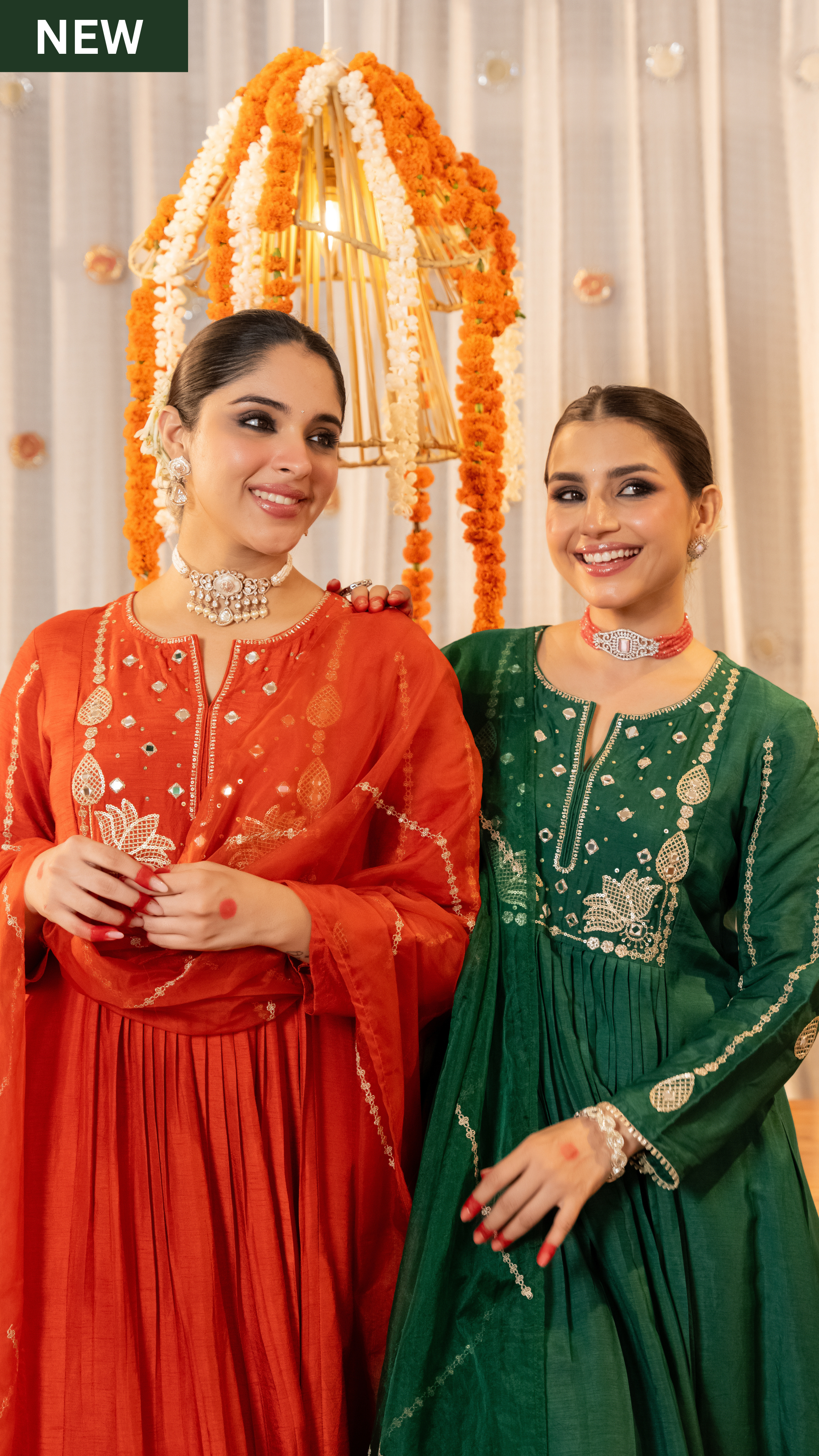 Emerald Bloom Russian Silk Suit Set