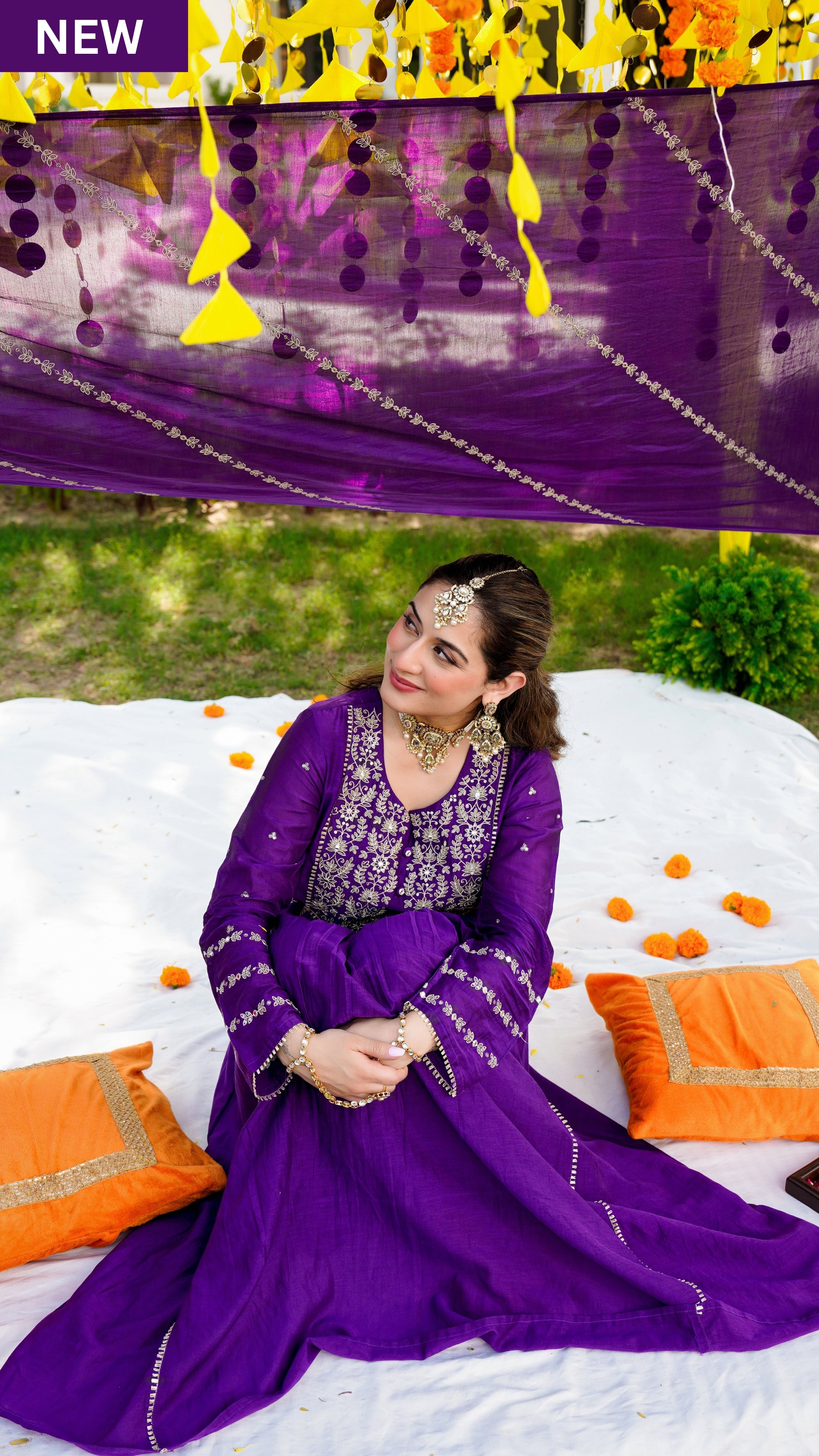 Royal Zari Purple Suit Set