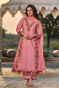 Rosy Embroidered Suit Set