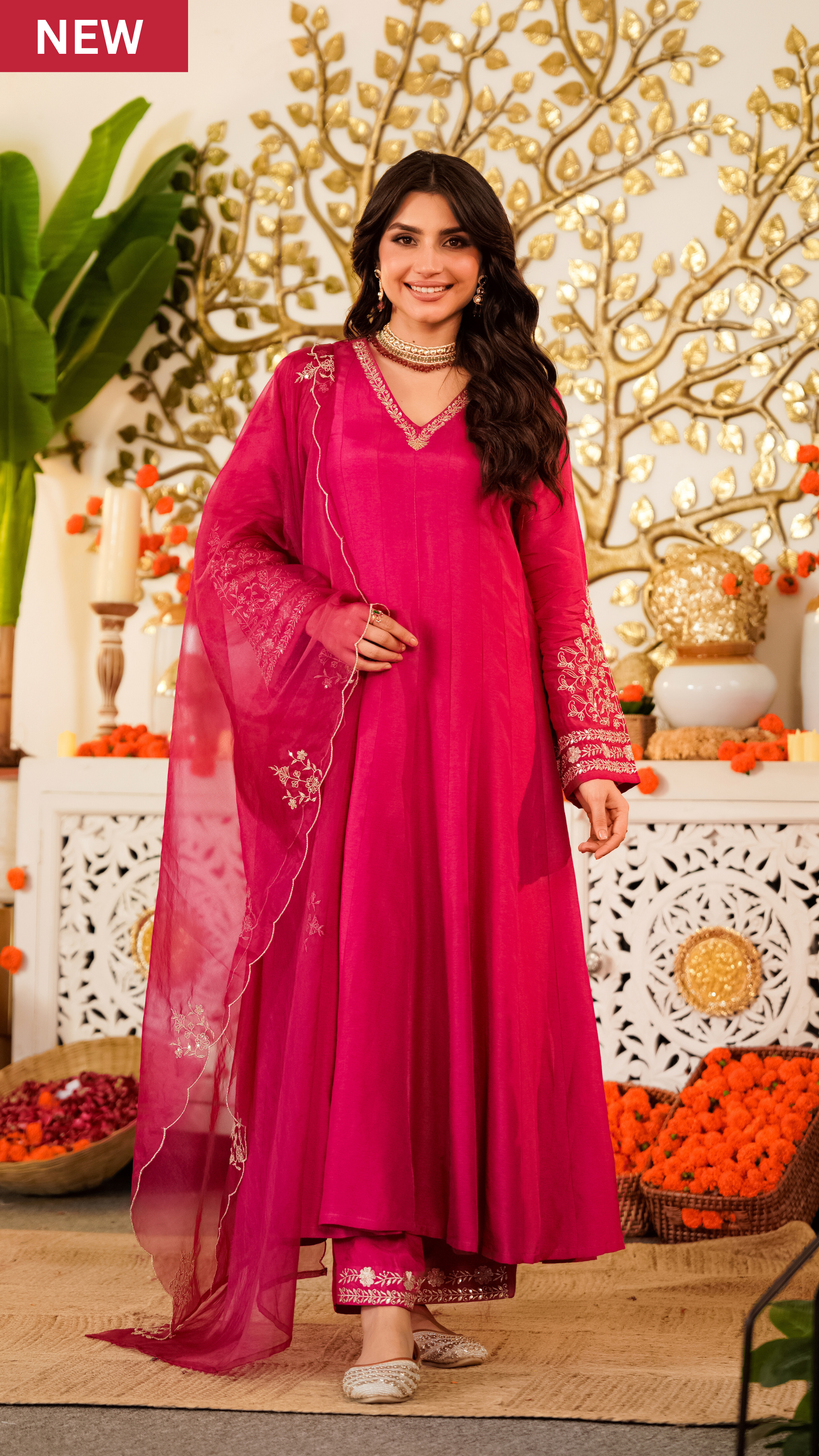 Ruby Bloom Russian Silk Suit Set