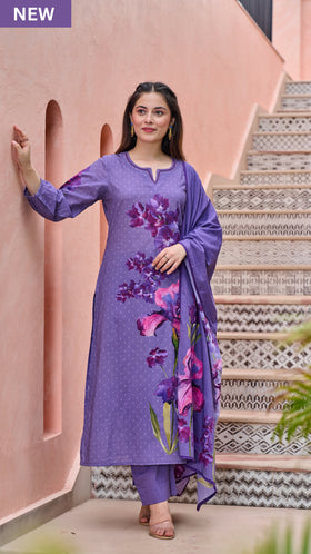 Dusky Petal Suit Set