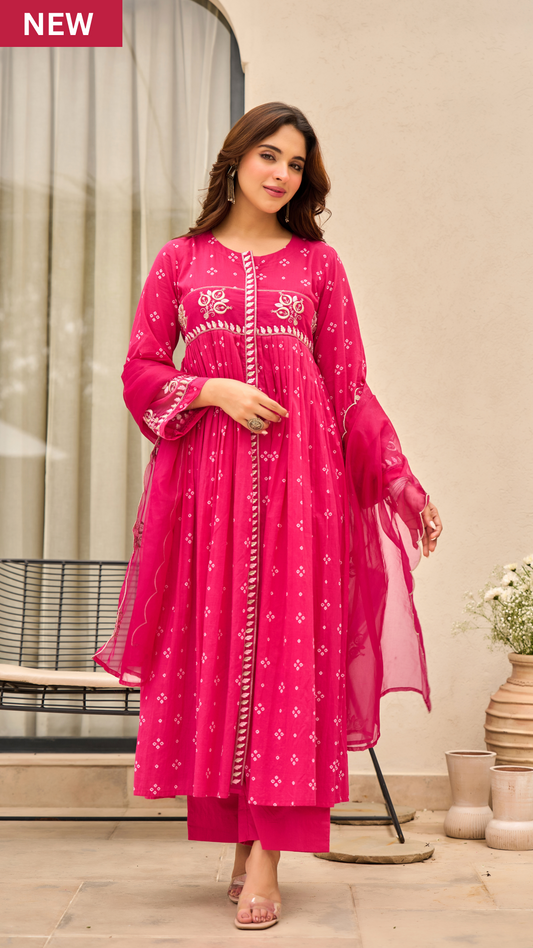 Blushing Rose Cotton Ensemble