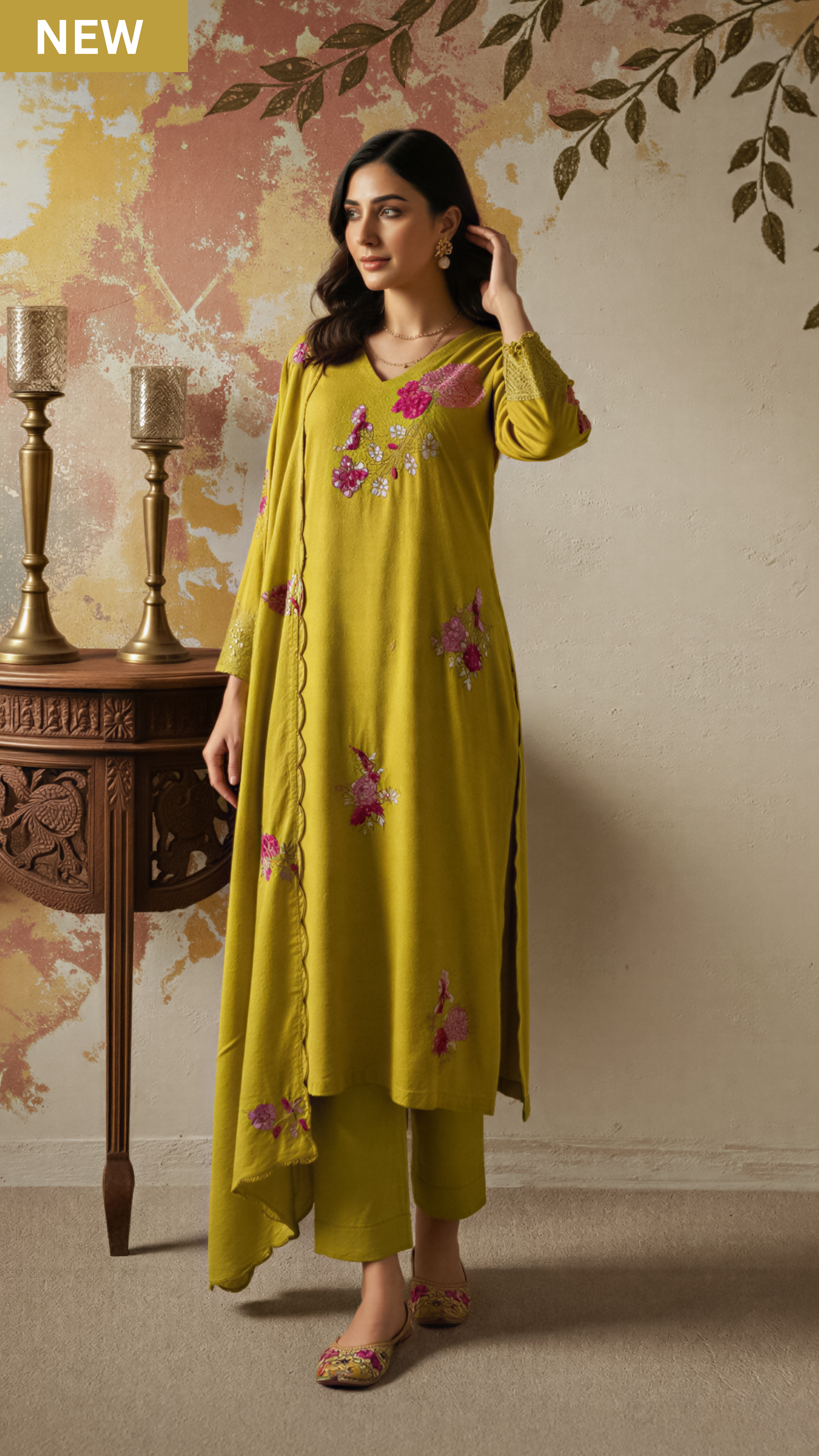 Olive Grace Cotton Suit Set