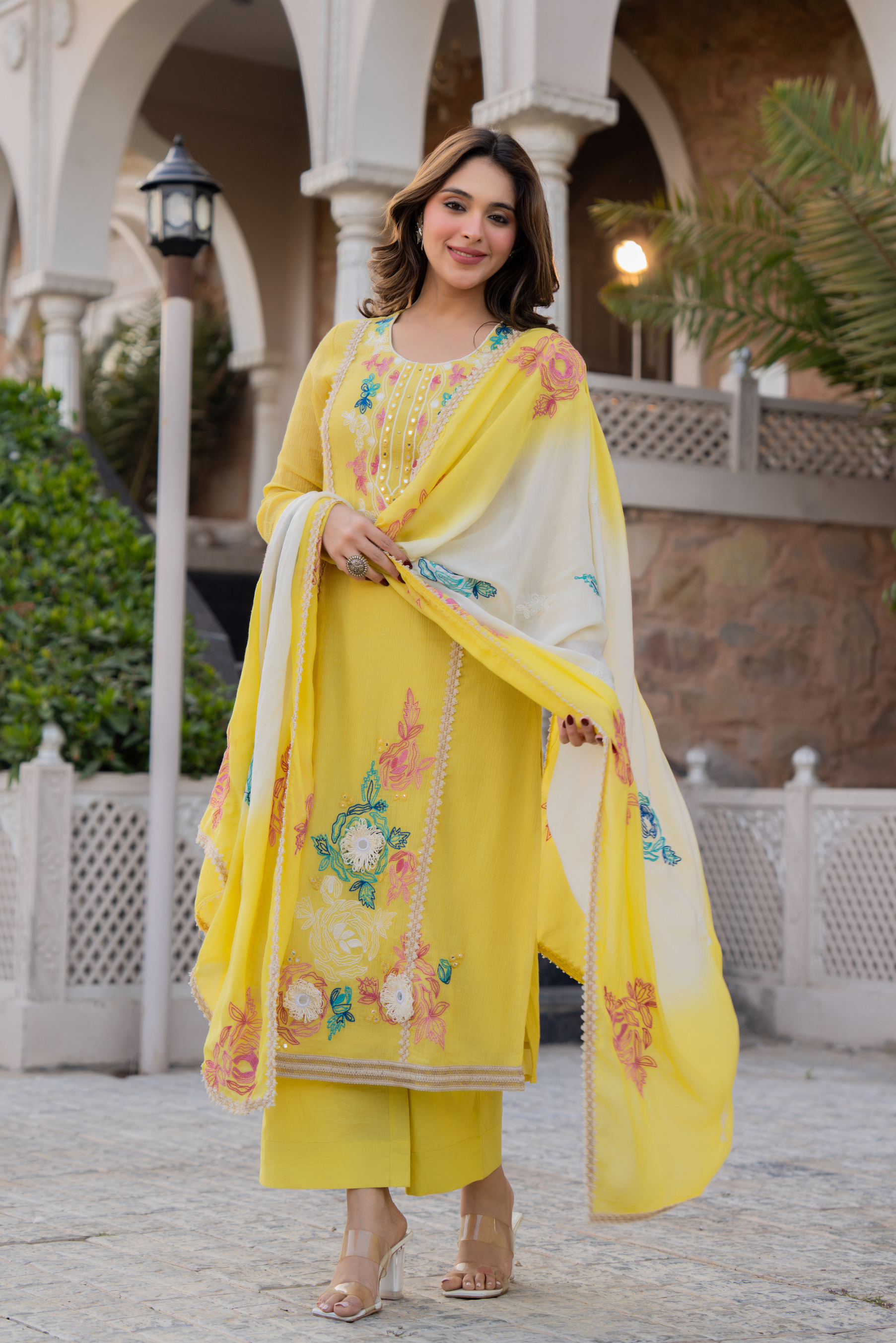 Sunlit Haldi Suit Set