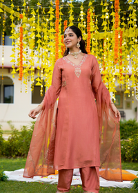 Blush Coral Glow Suit Set