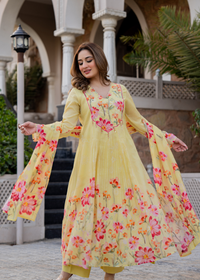 Sunlit Blossom Cotton Suit Set