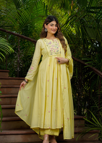 Lemon Mist Flared Suit Set