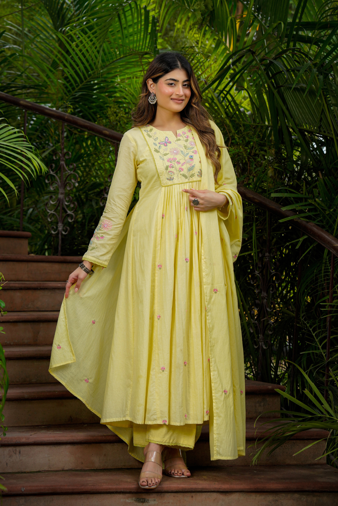 Lemon Mist Flared Suit Set
