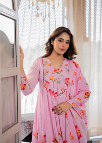 Blush Meadow Printed Suit Set