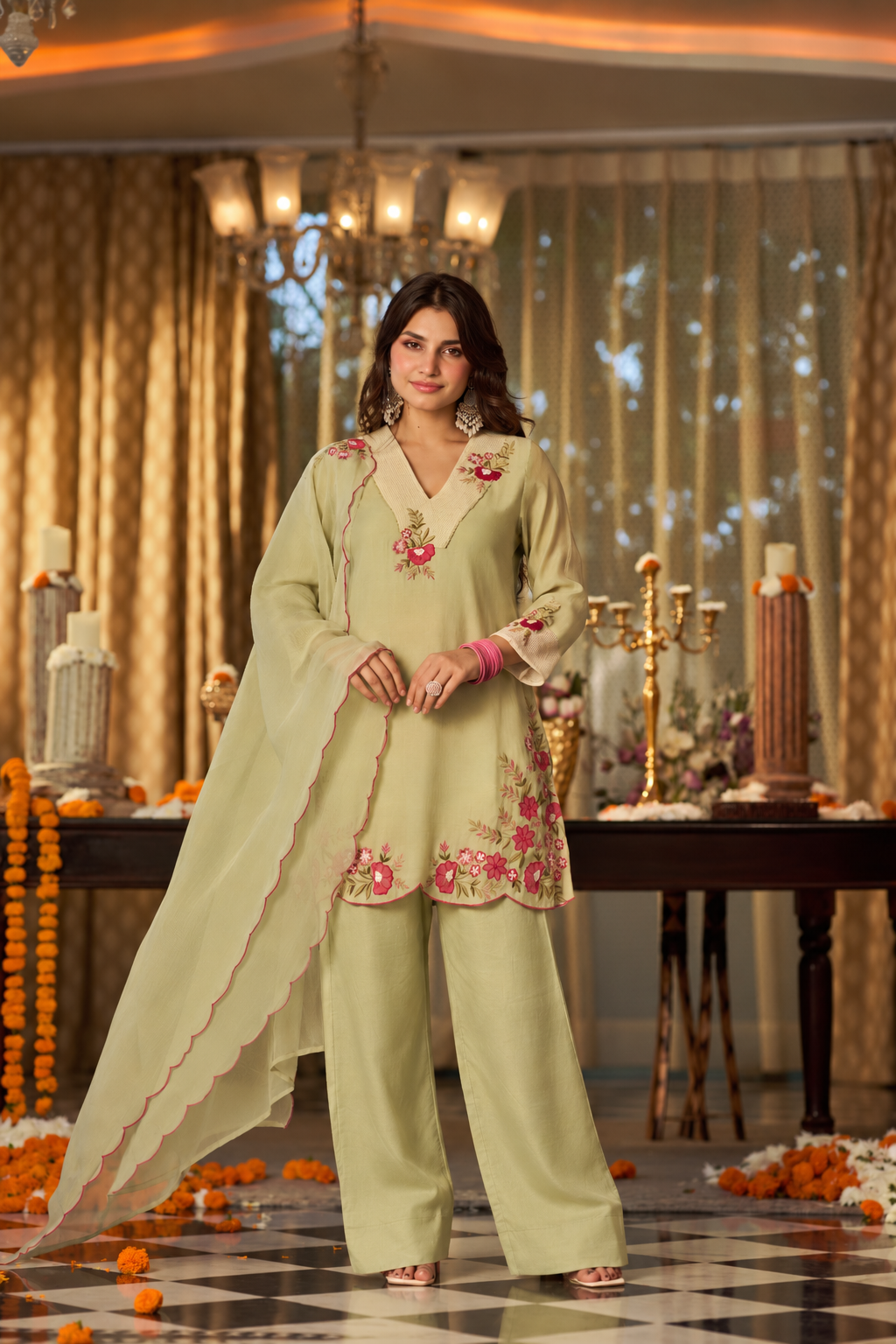 Pistachio Green Suit Set
