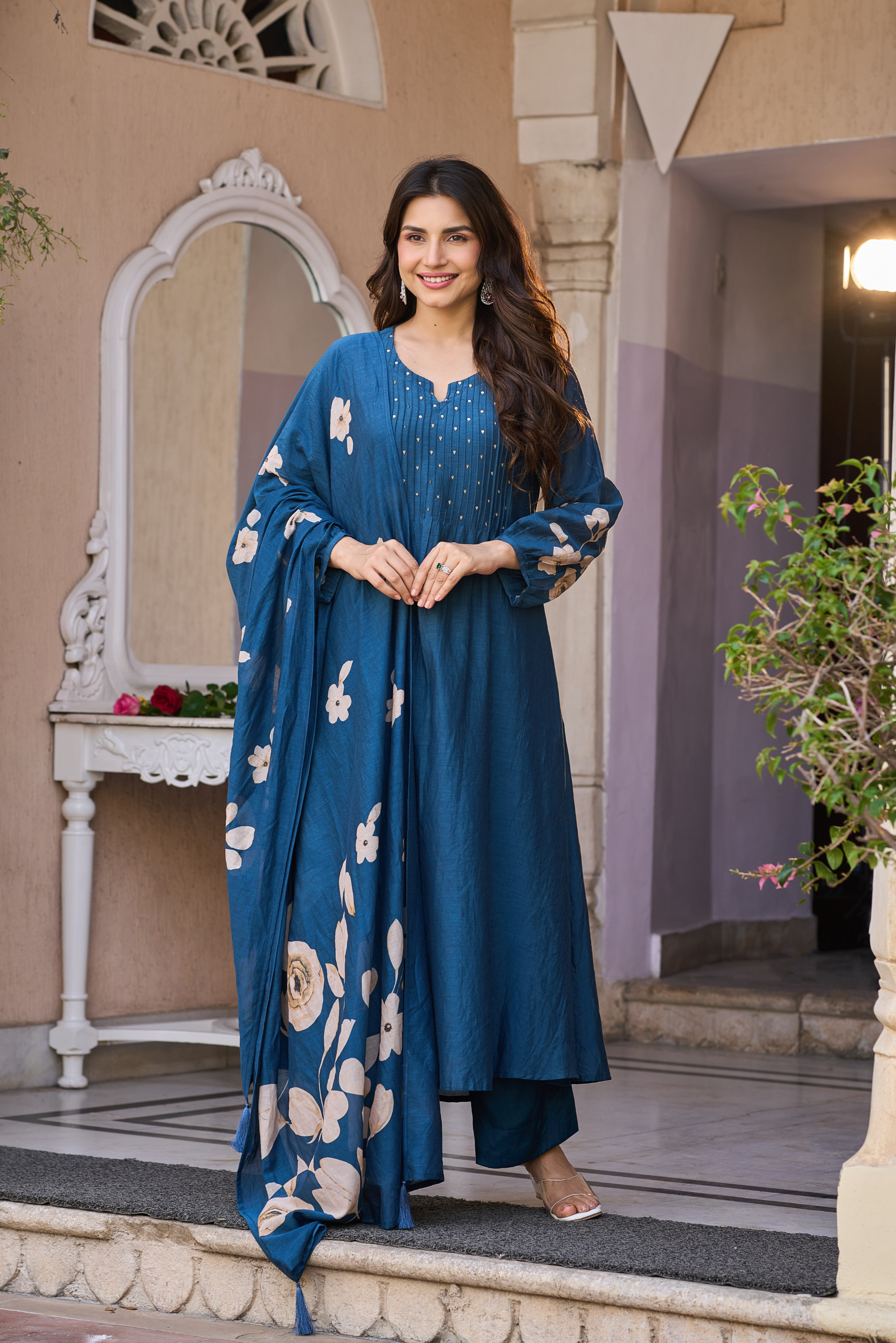 Azure Pleated Grace Set