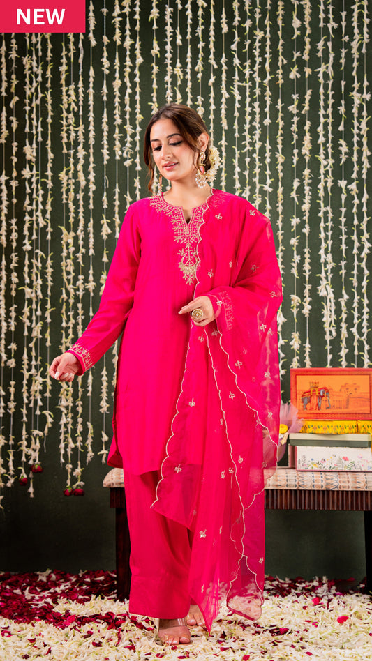 Blushing Berry Farsi Salwar Suit Set