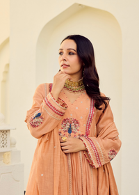 Rust Royale Embroidered Suit Set