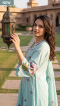 Seafoam Chanderi Suit Set