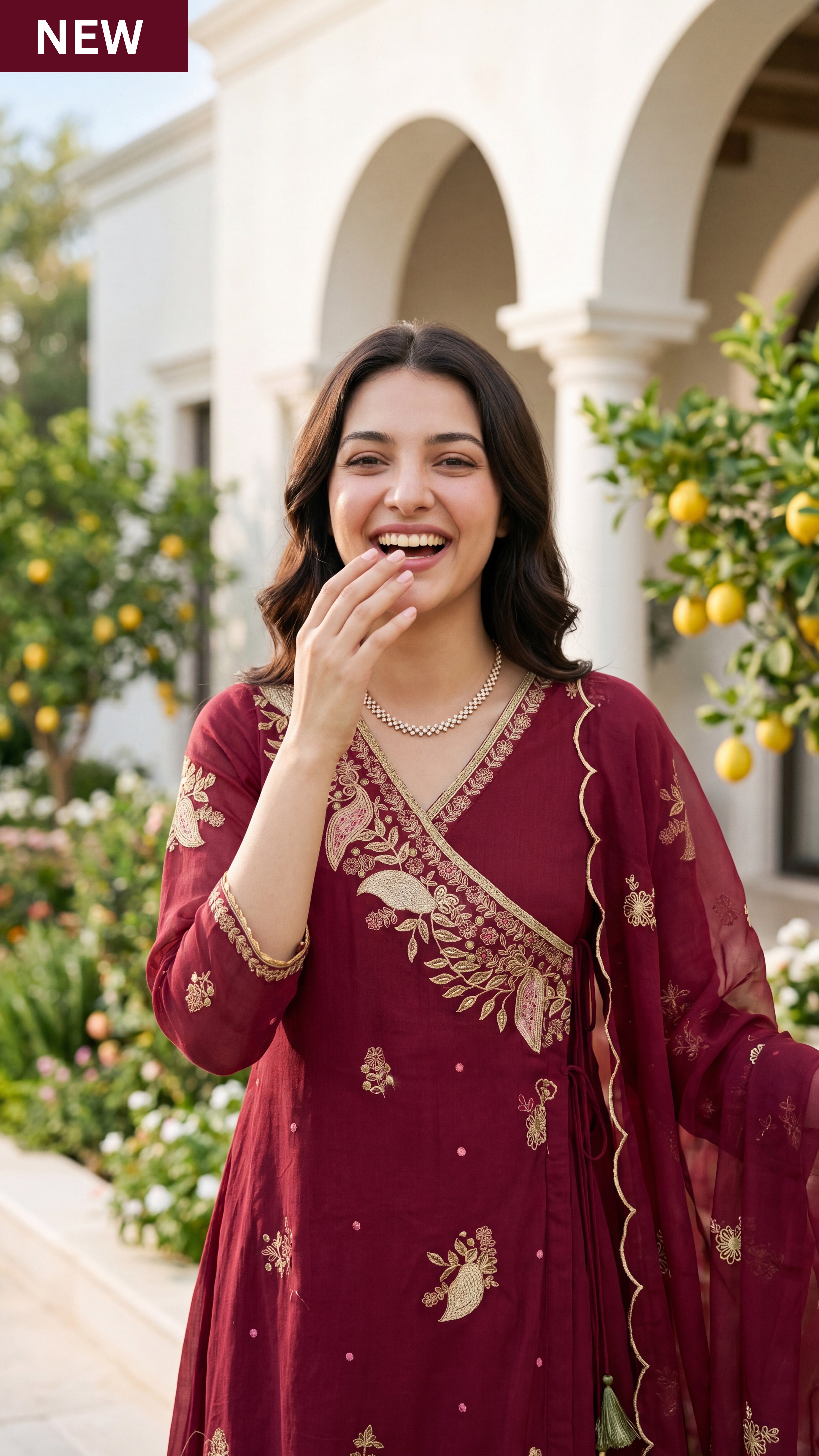 Royal Wine Embroidered Suit