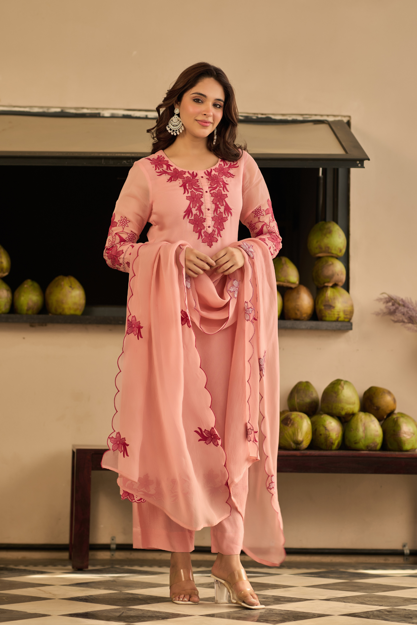 Blush Pink Blossom Suit Set