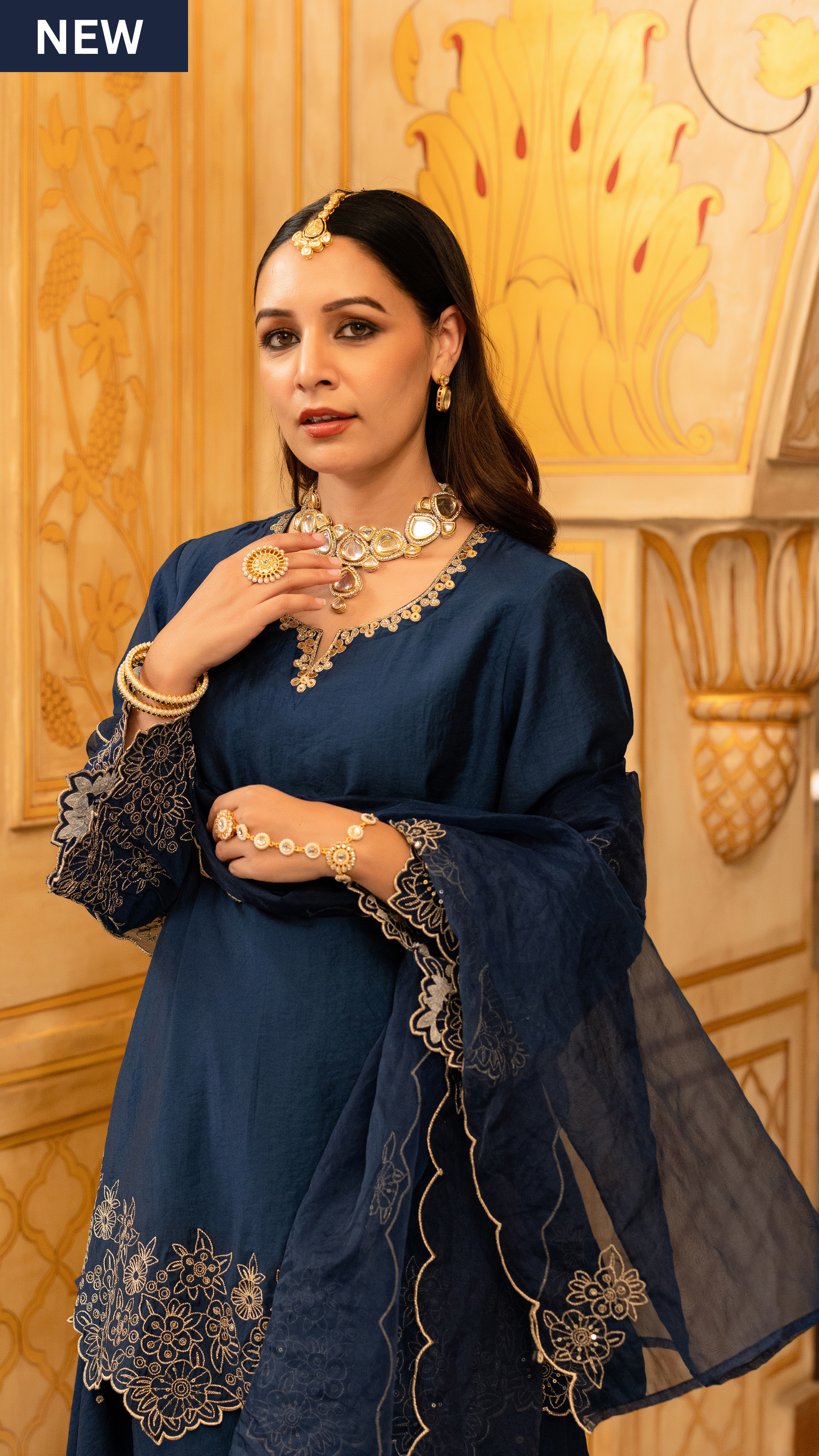 Midnight Satoori Elegance Suit Set