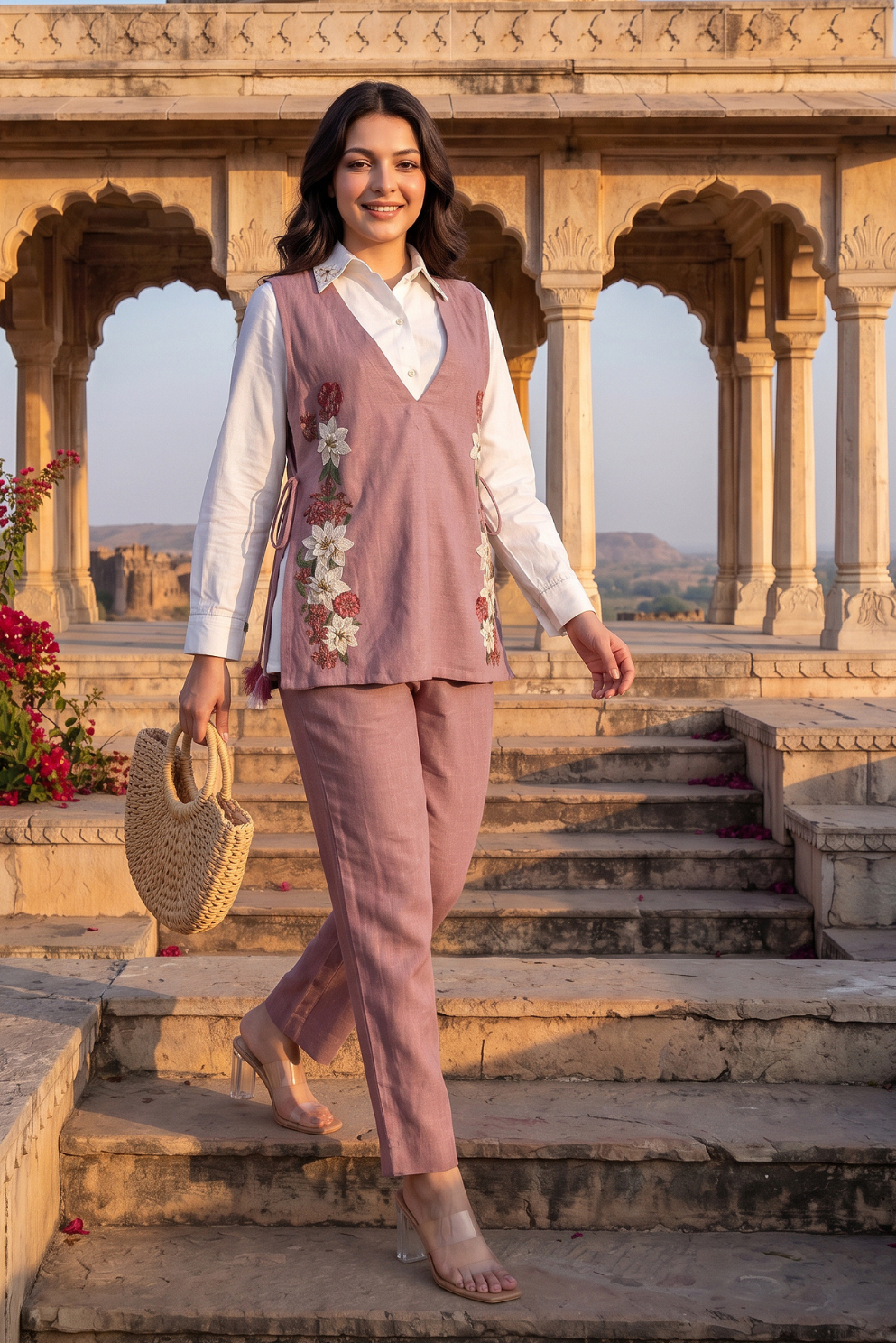 Blush Layered Co-Ord Set