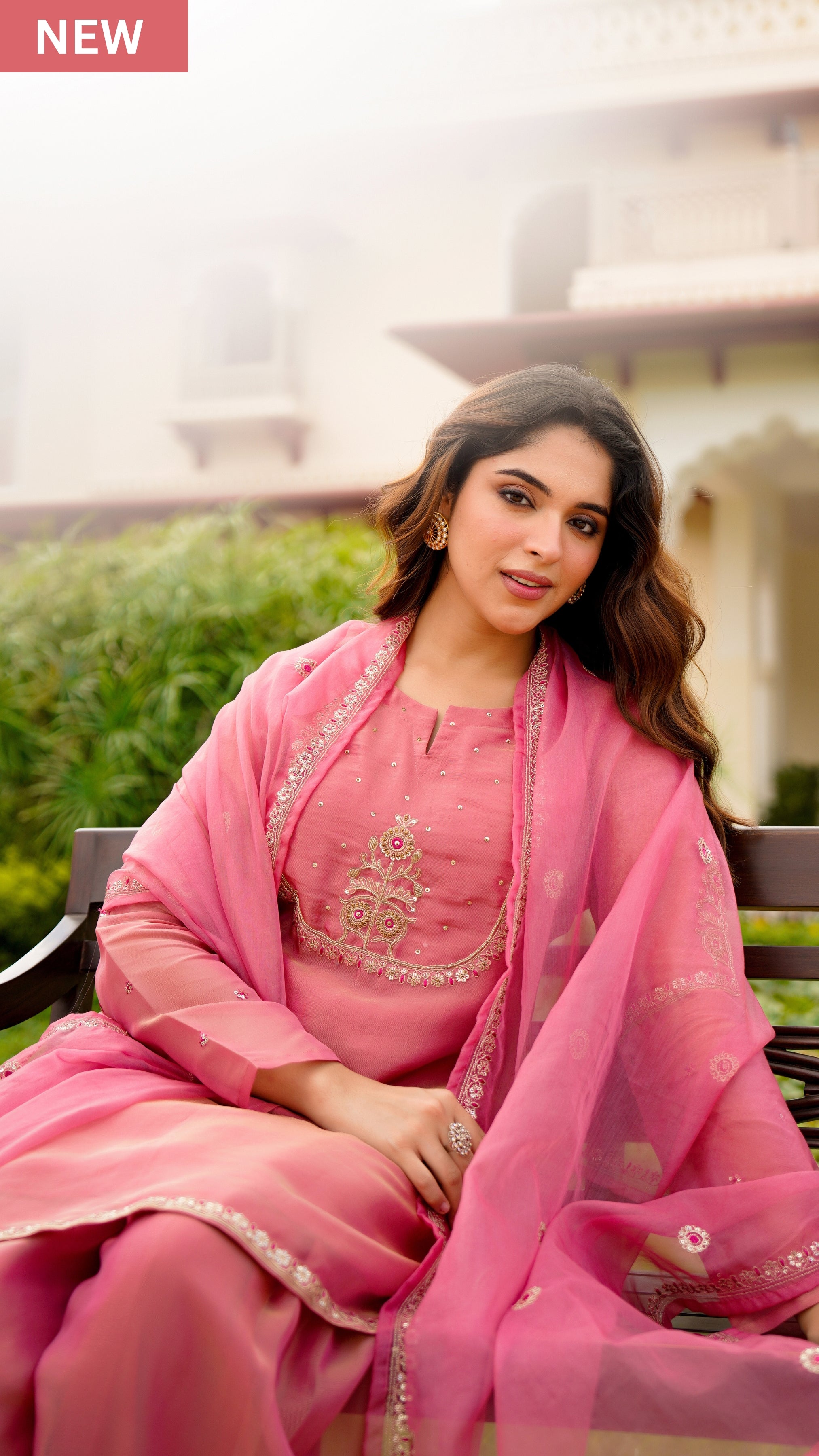 Rose Blush Swiss Tissue Suit Set