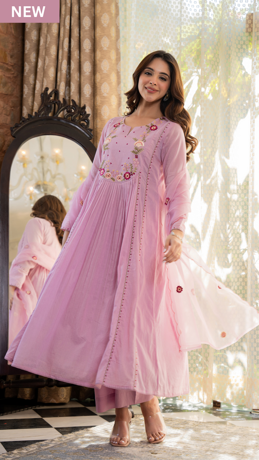 Rosy Bloom Suit Set