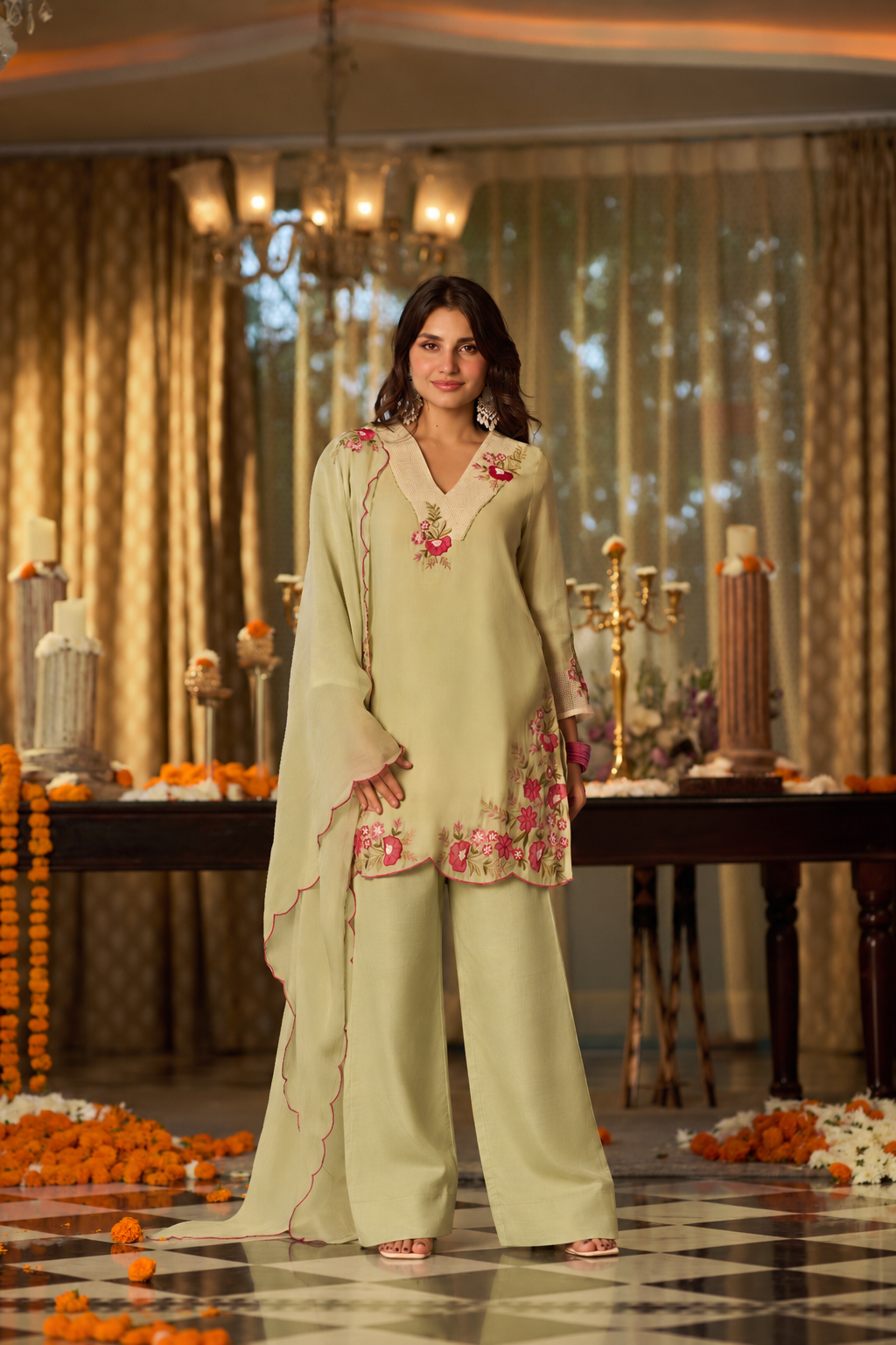 Pistachio Green Suit Set