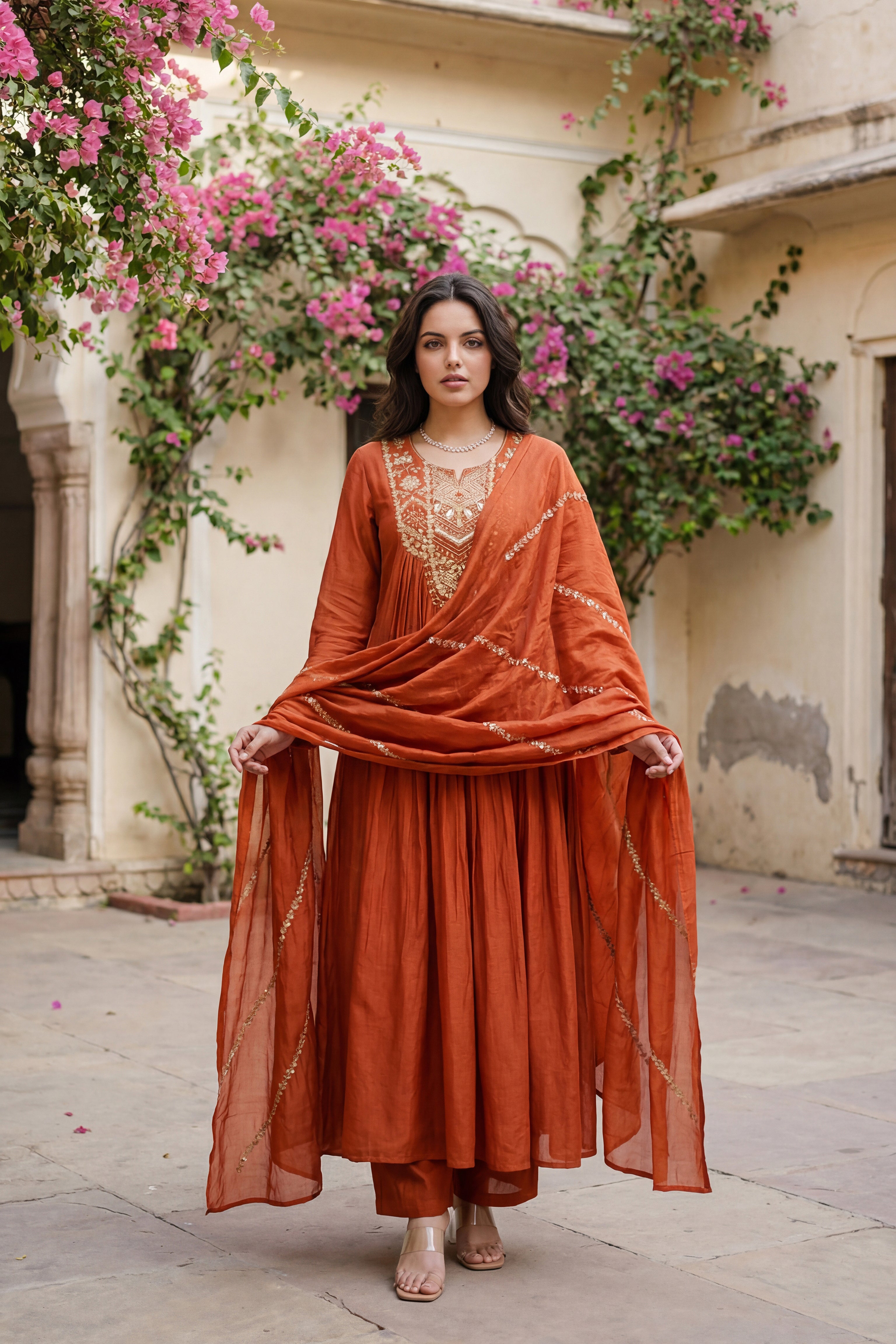 Amber Aura Mulberry Suit Set