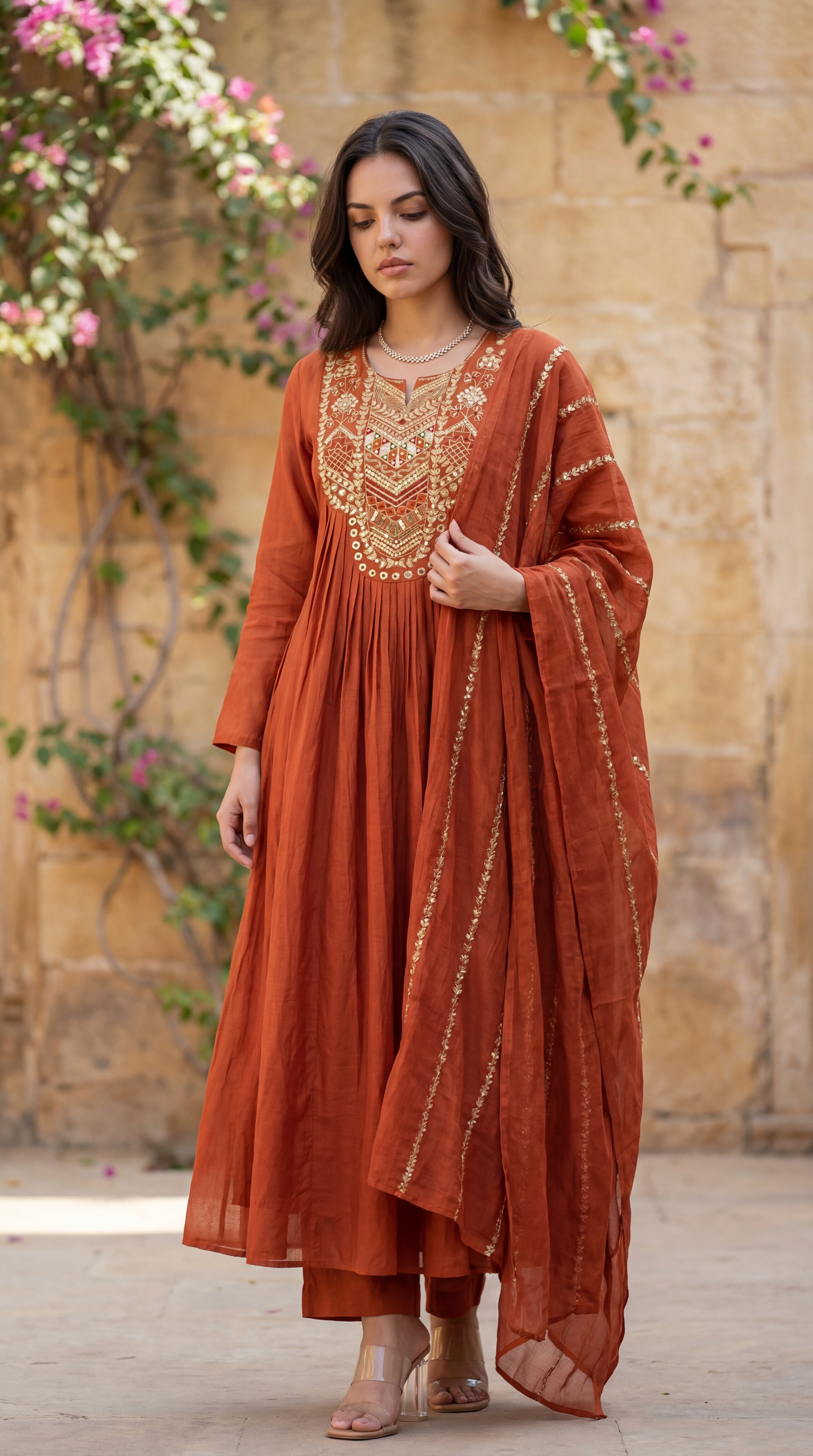 Amber Aura Mulberry Suit Set