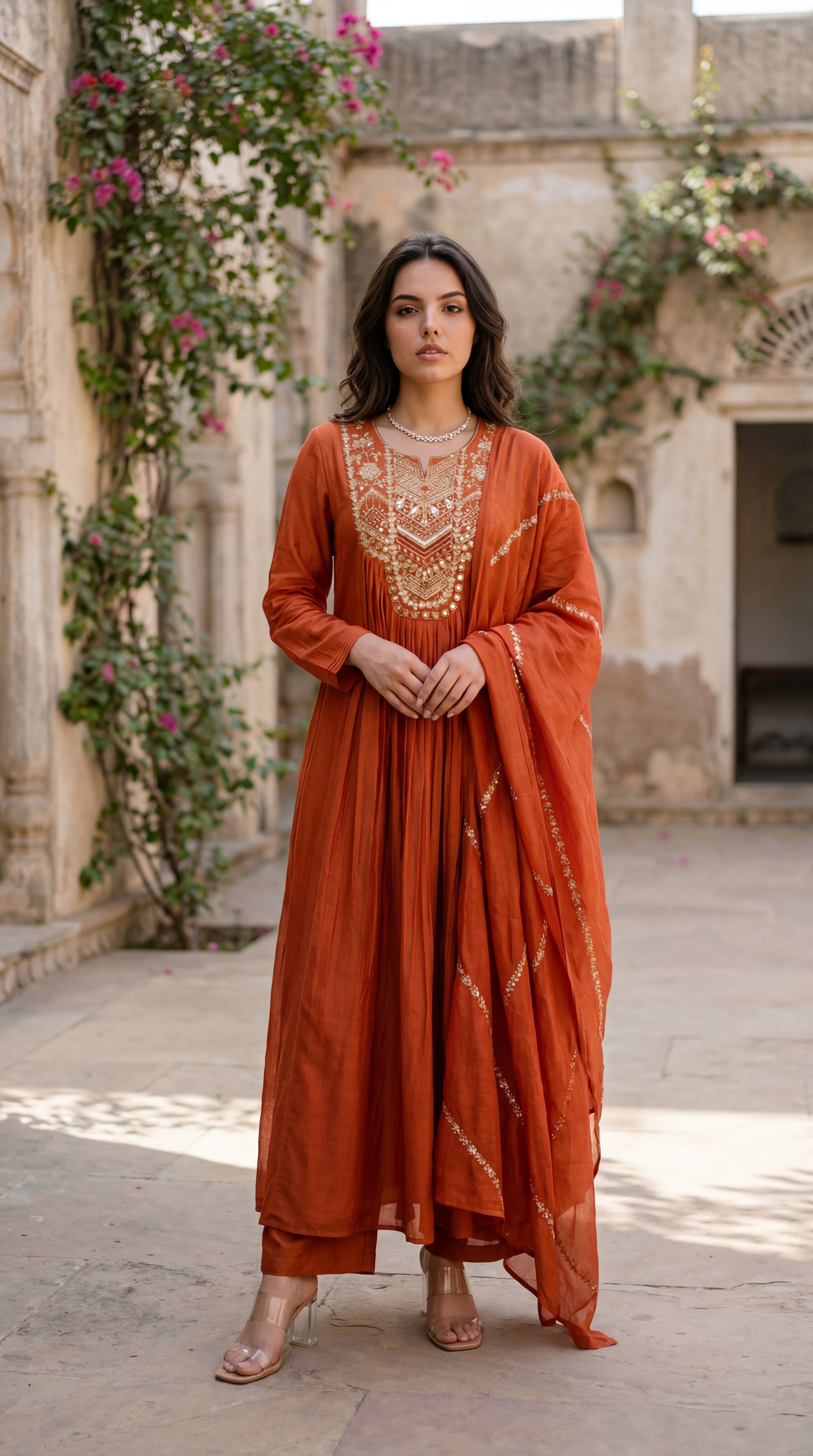 Amber Aura Mulberry Suit Set
