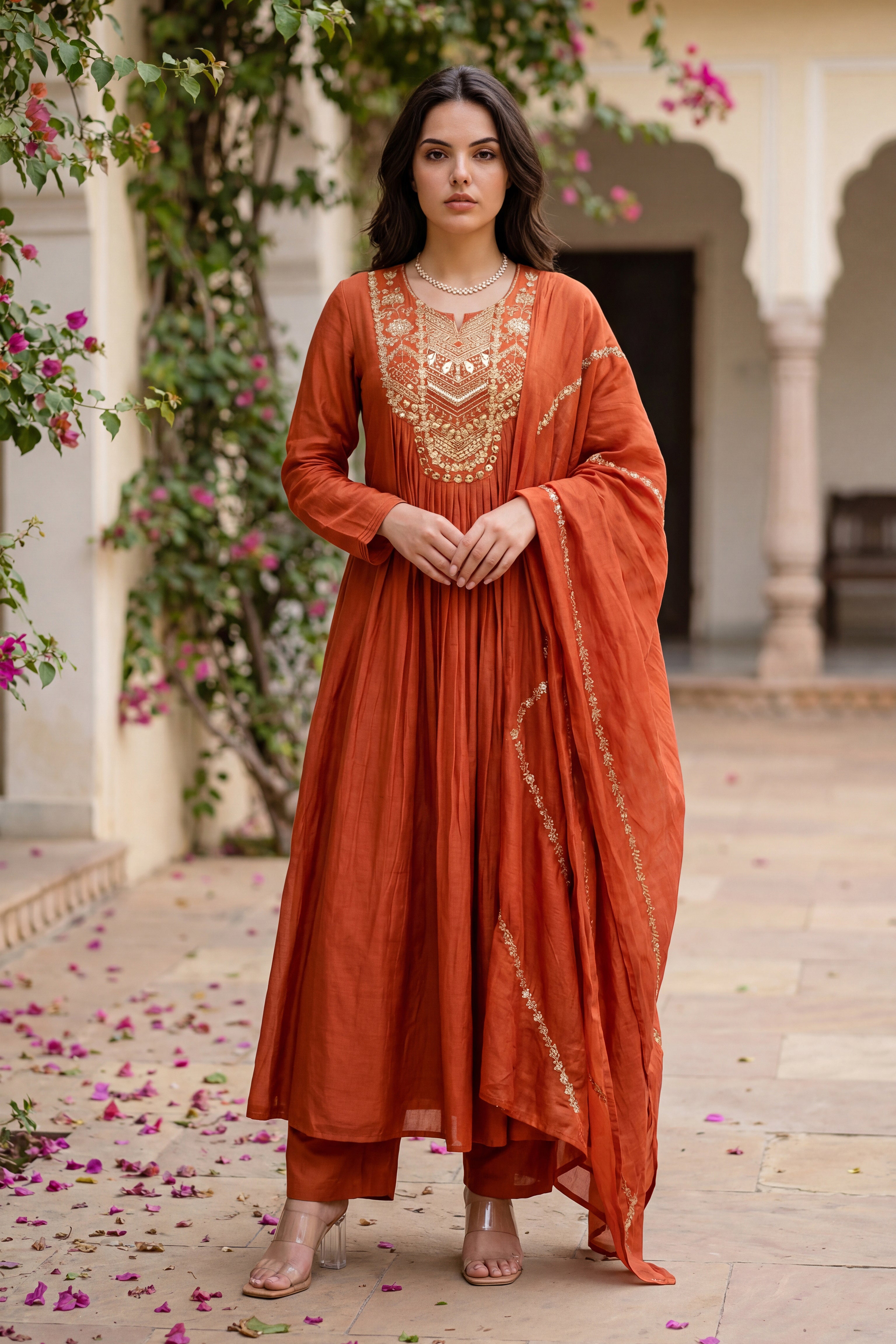 Amber Aura Mulberry Suit Set