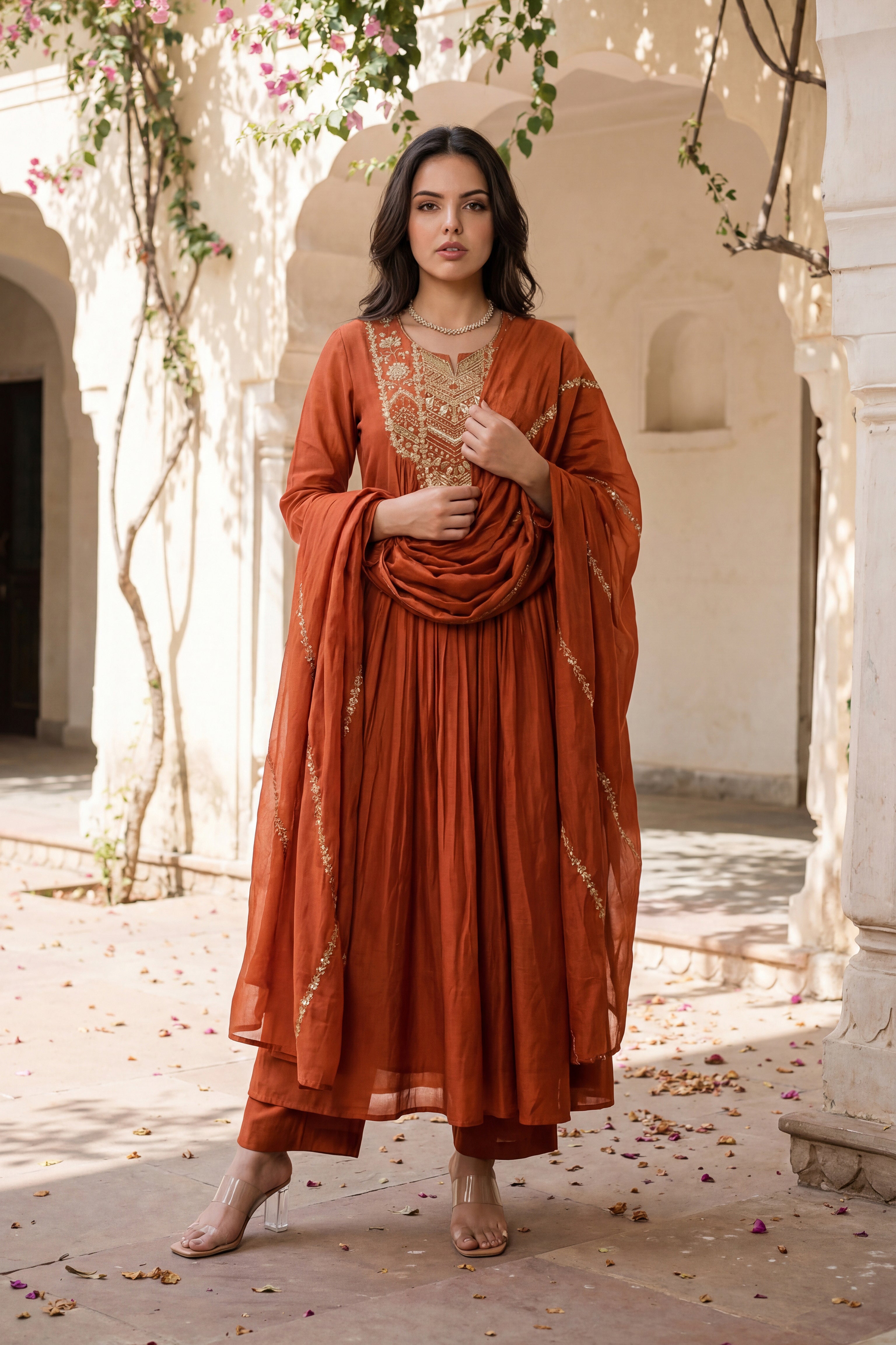 Amber Aura Mulberry Suit Set