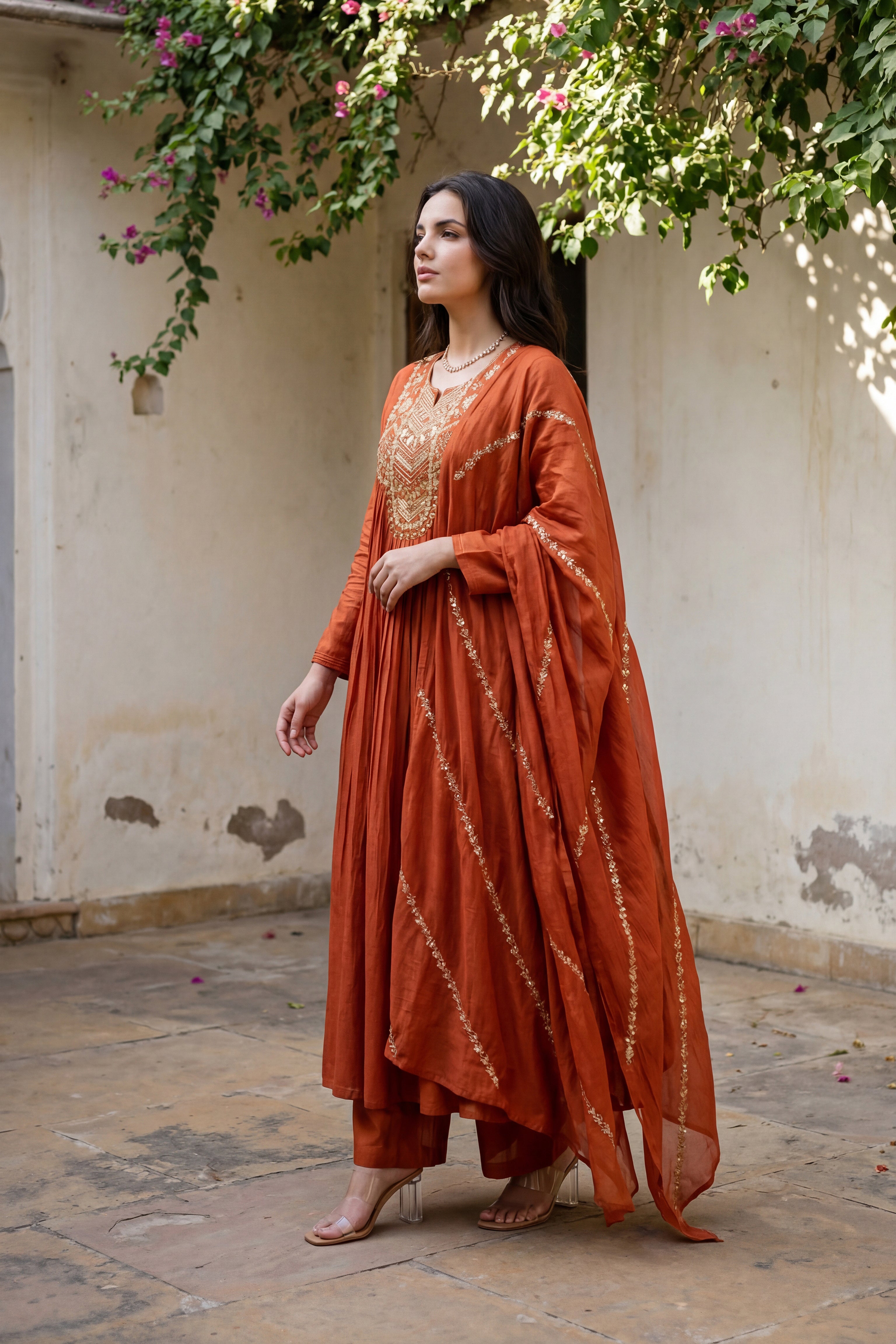 Amber Aura Mulberry Suit Set