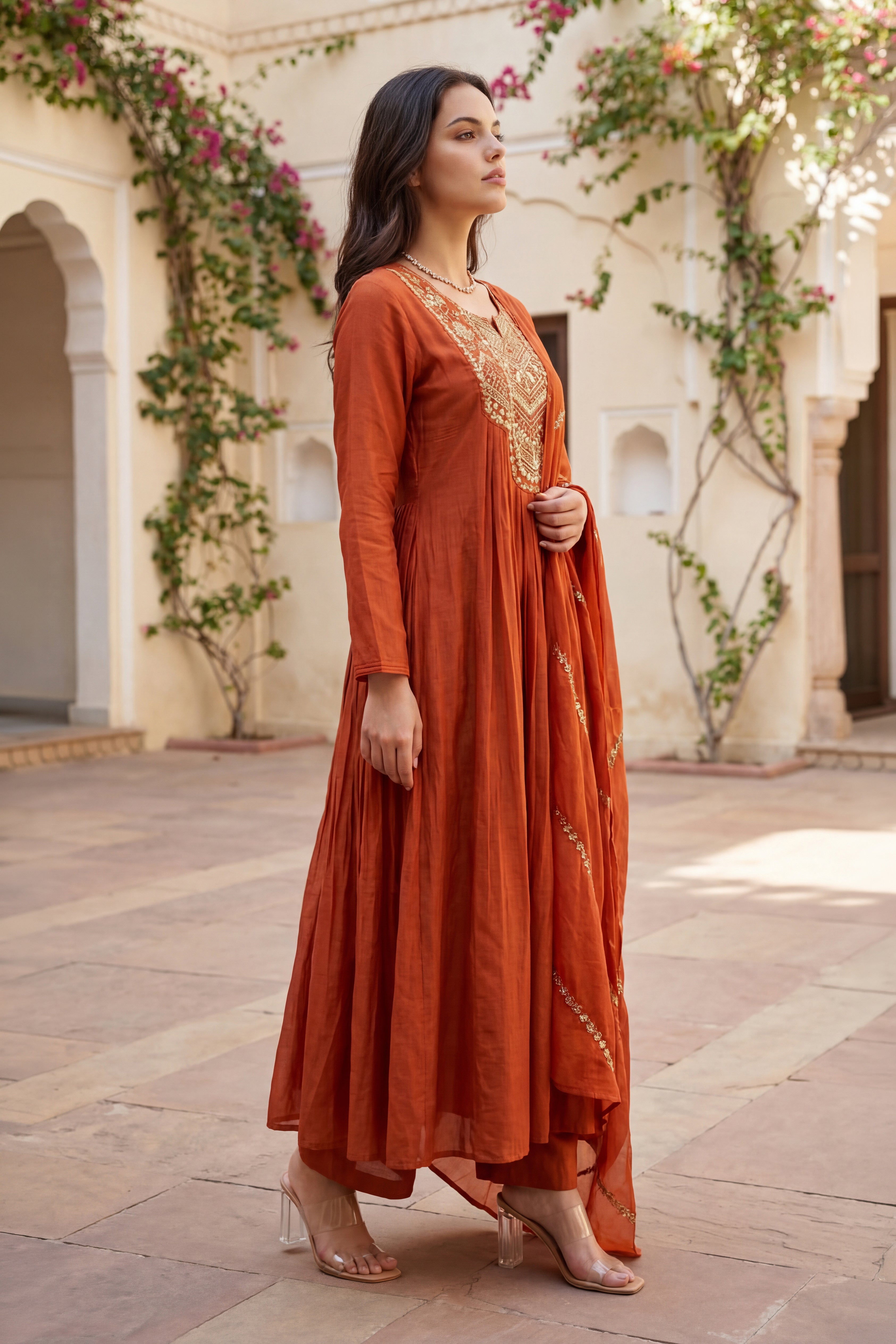 Amber Aura Mulberry Suit Set