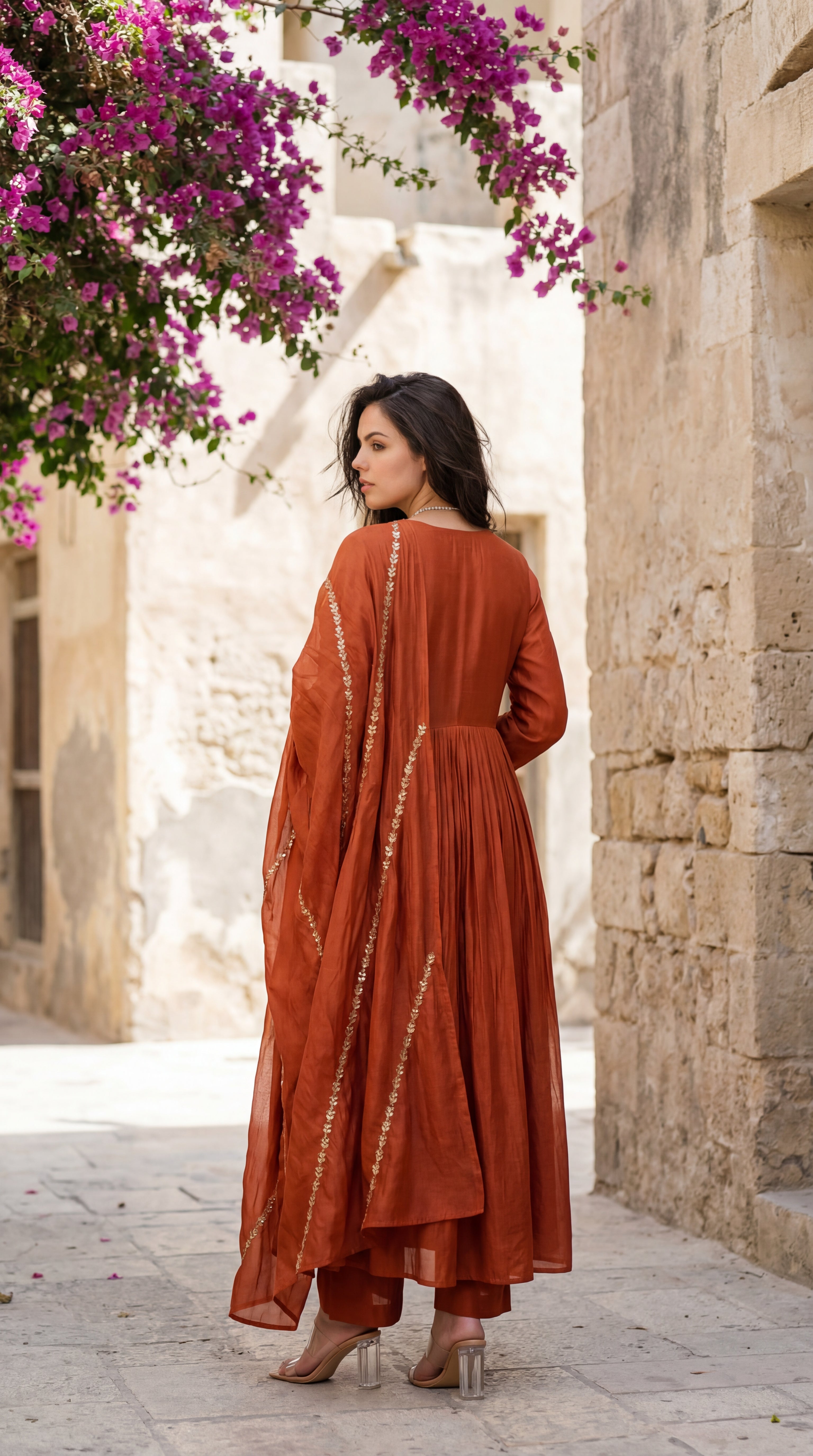 Amber Aura Mulberry Suit Set