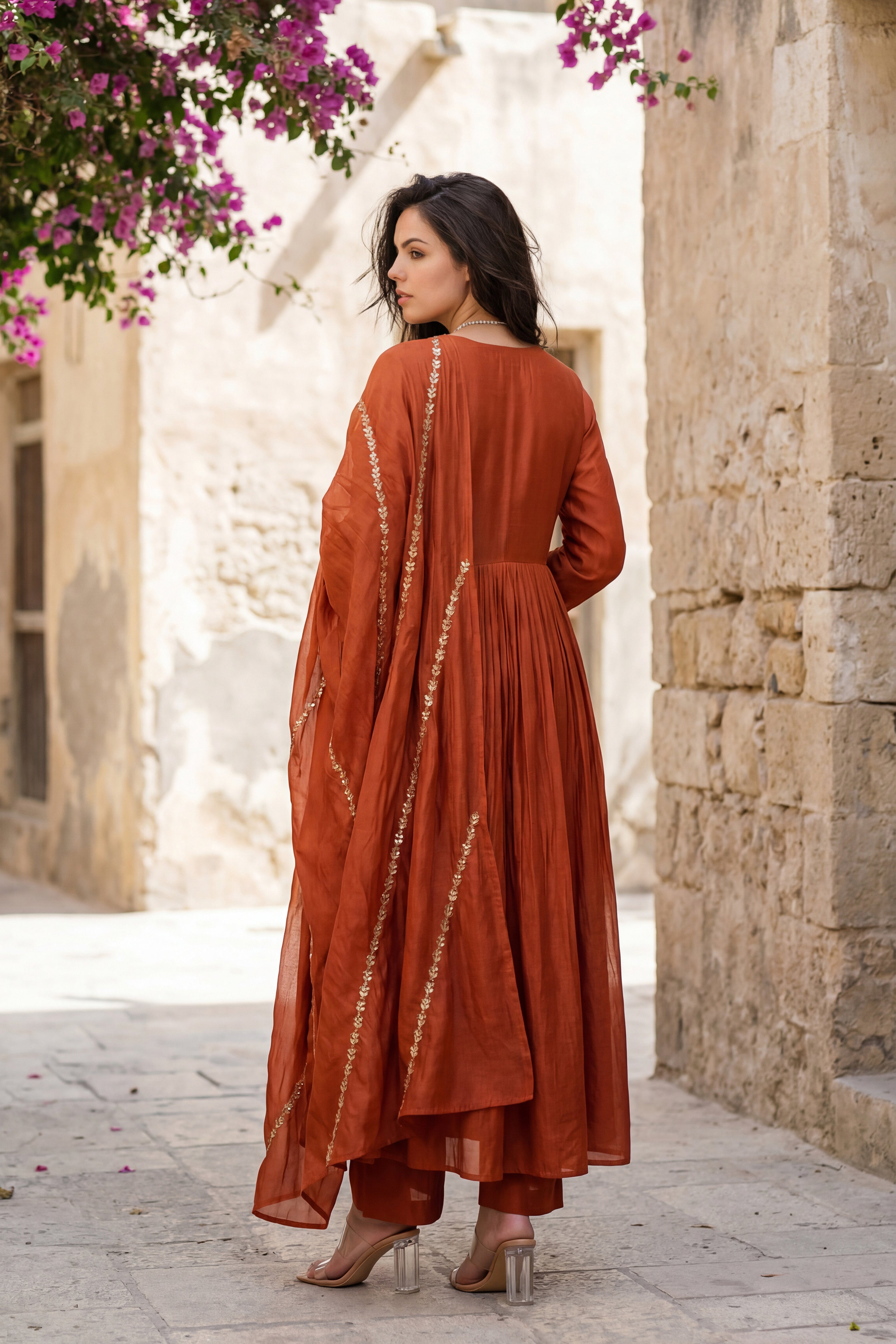 Amber Aura Mulberry Suit Set