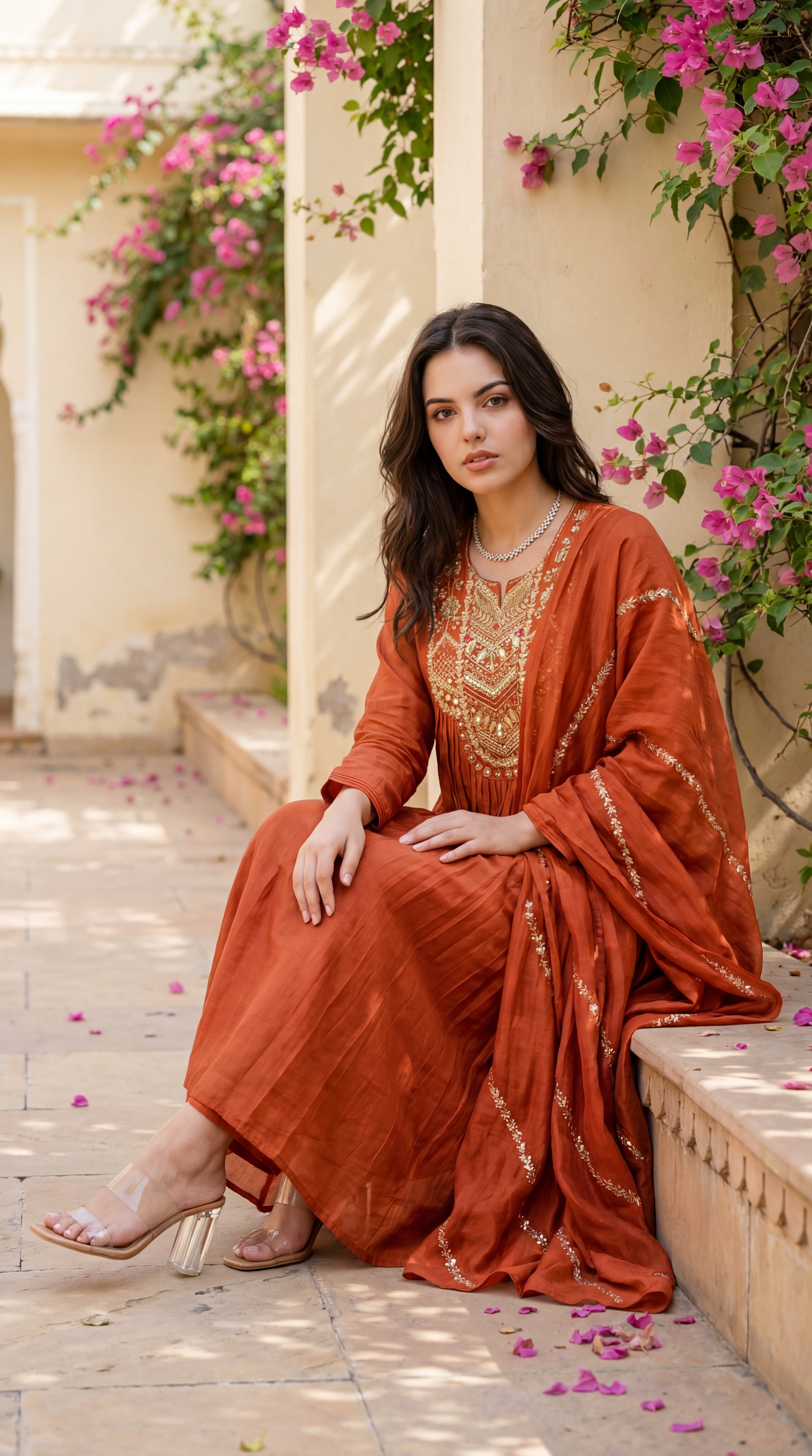 Amber Aura Mulberry Suit Set