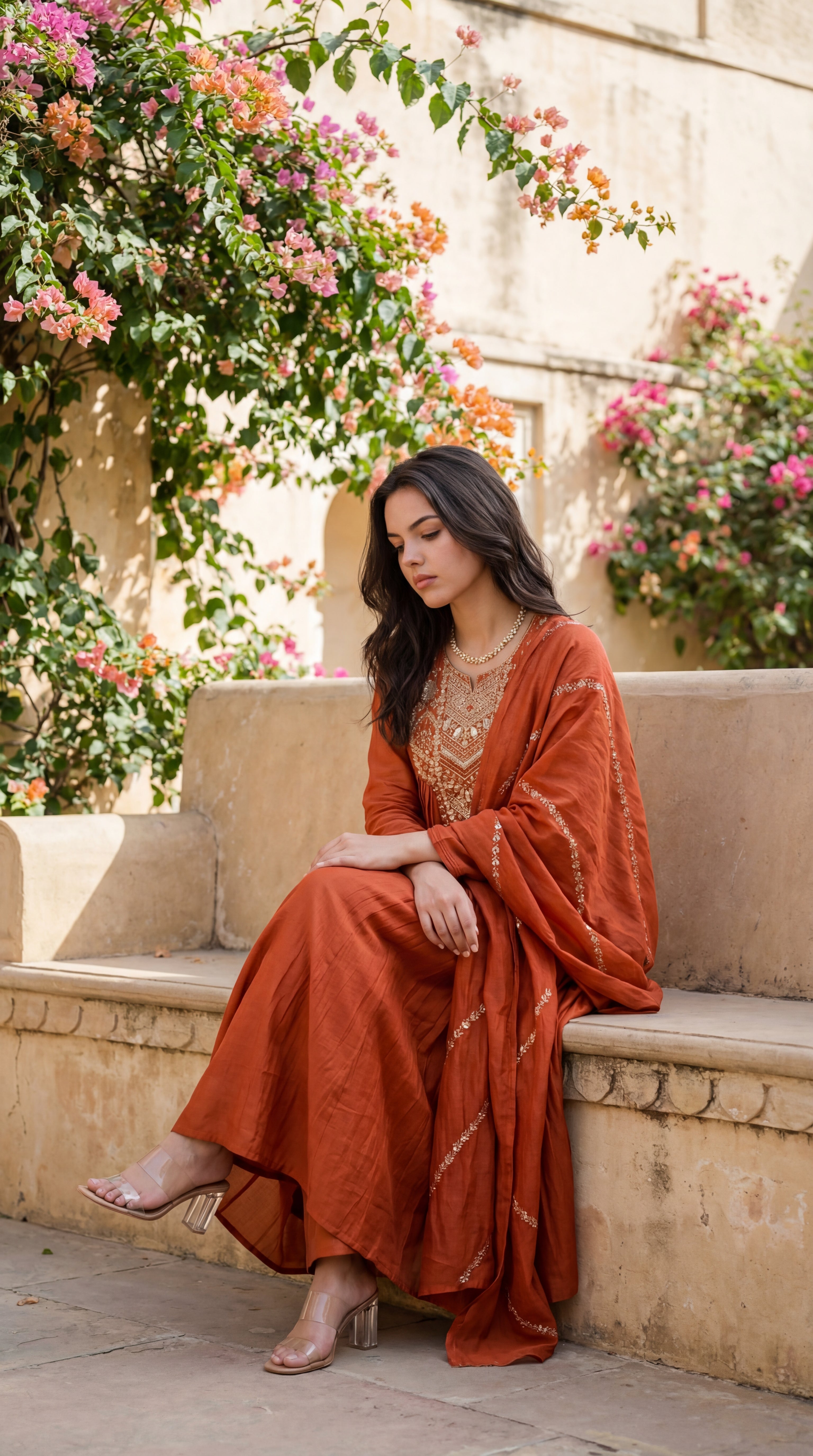 Amber Aura Mulberry Suit Set