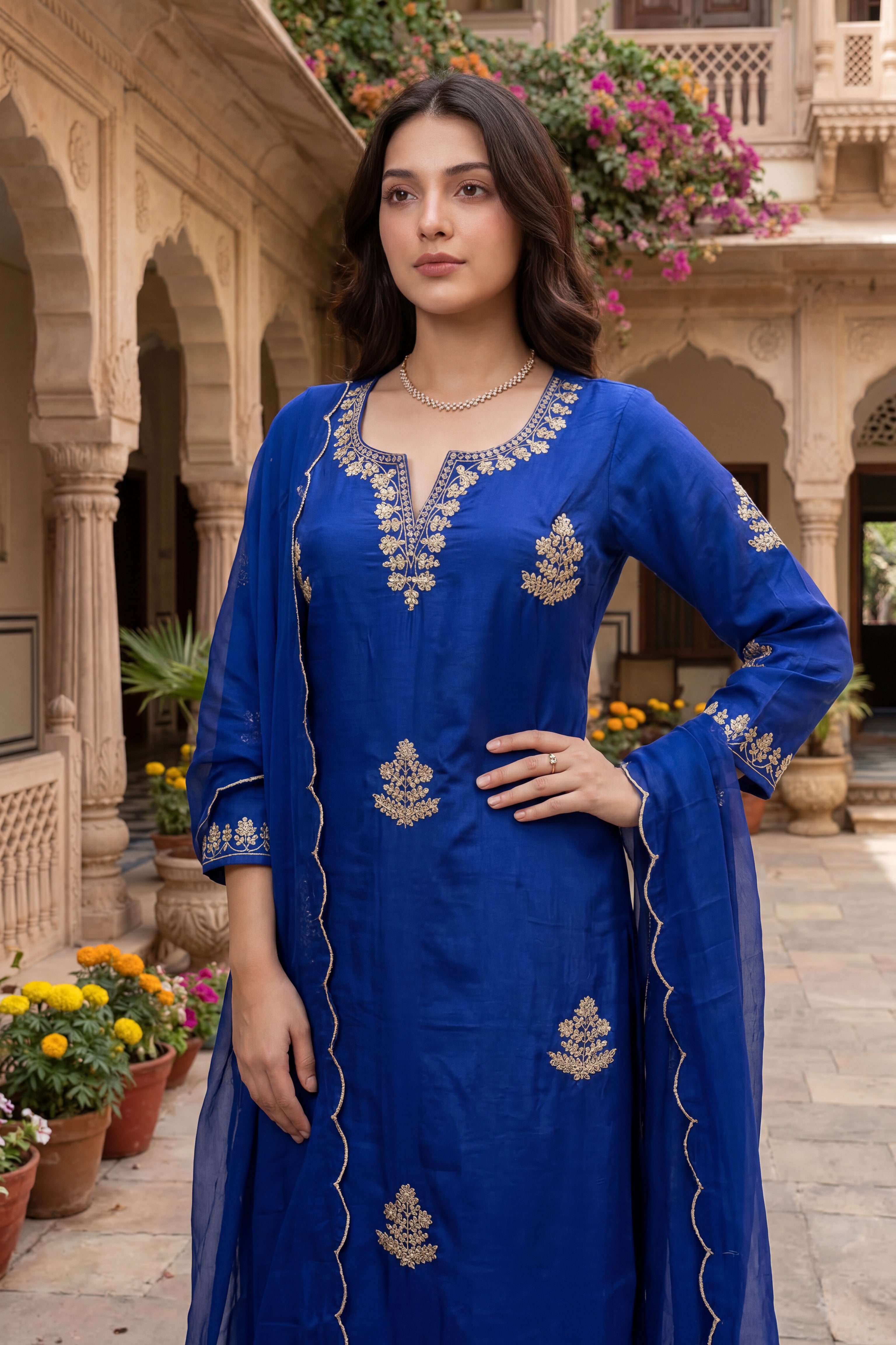 Royal Sapphire Suit Set